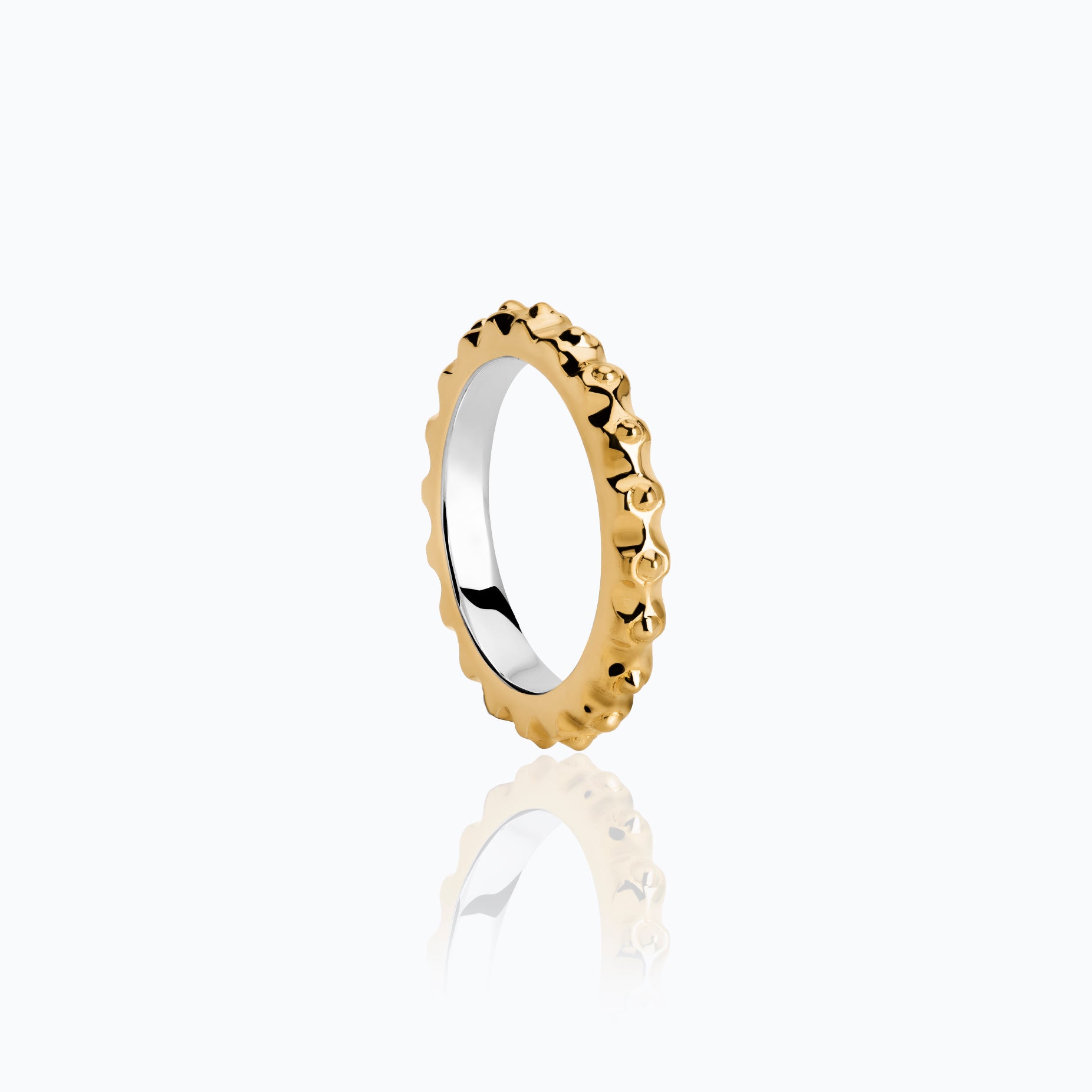 XOCOLATE NONPAREILS VERMEIL RING