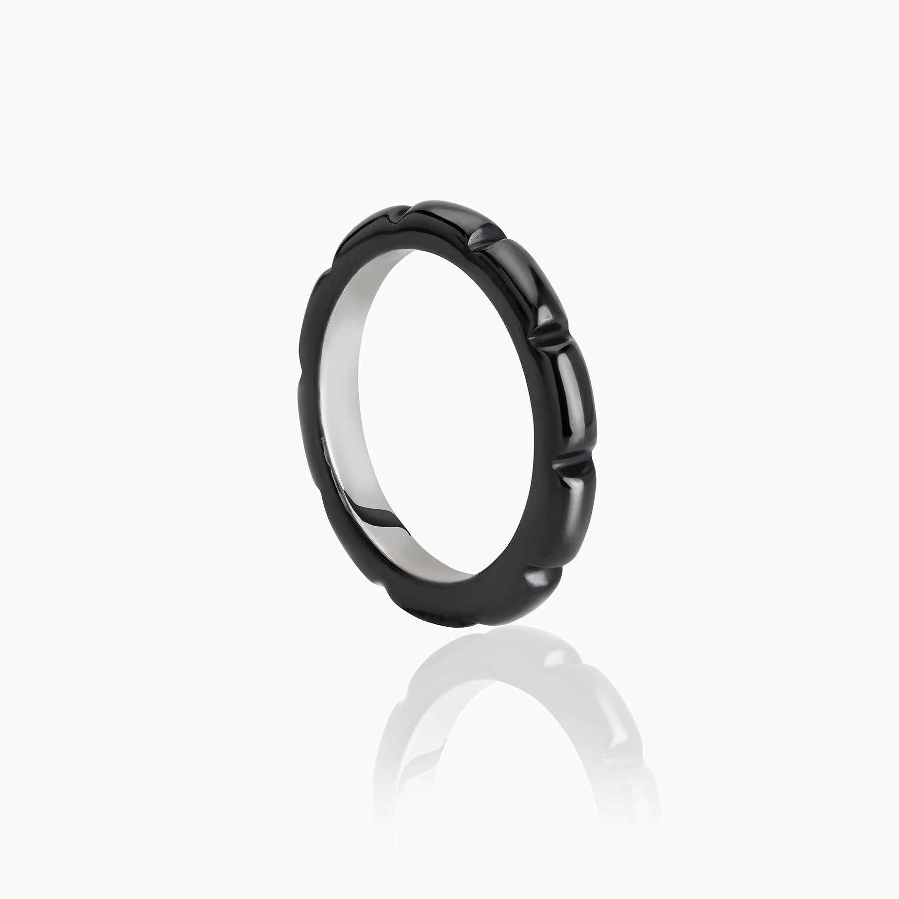 XOCOLATE BAR RUTHENIUM RING