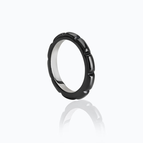 XOCOLATE BAR RUTHENIUM RING