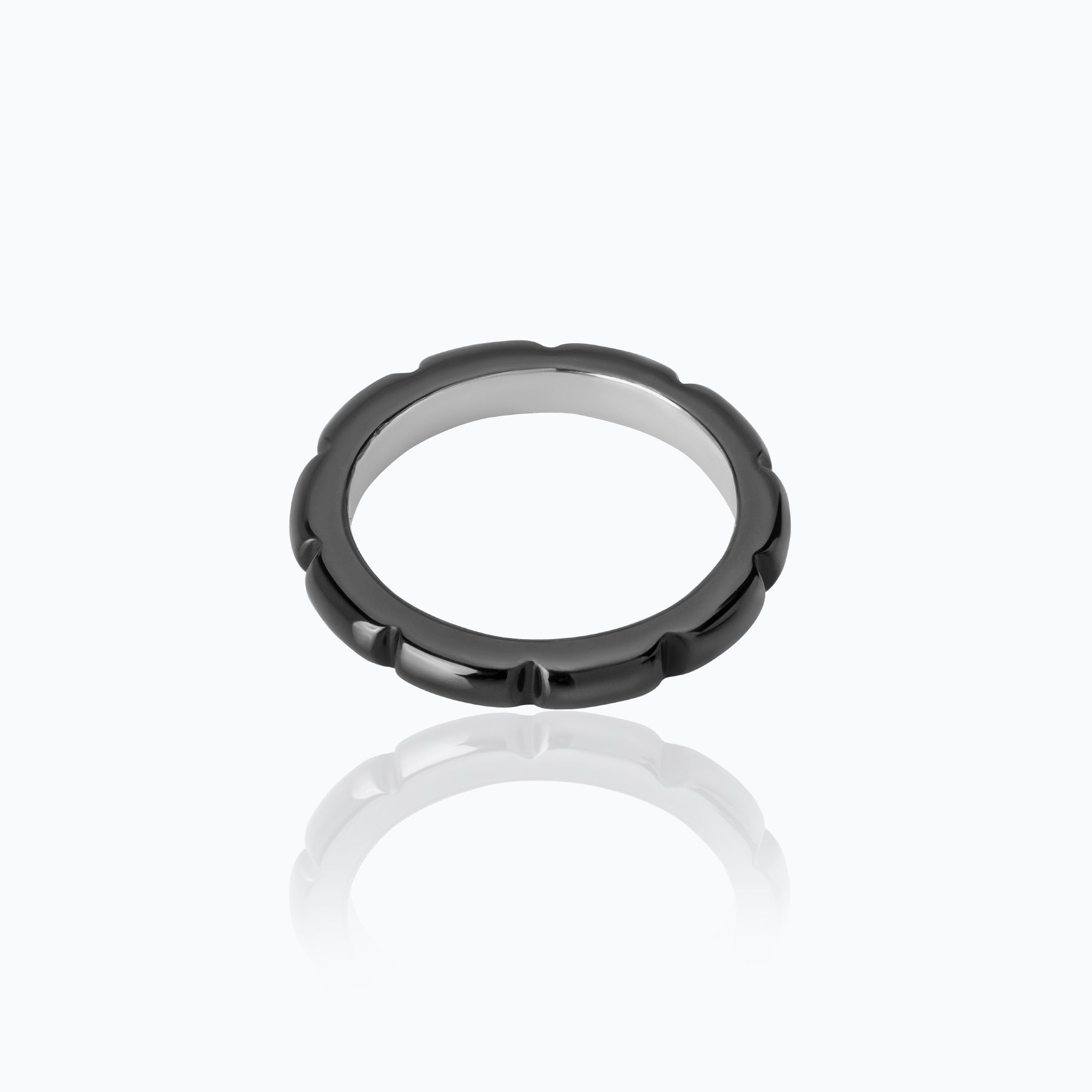 XOCOLATE BAR RUTHENIUM RING