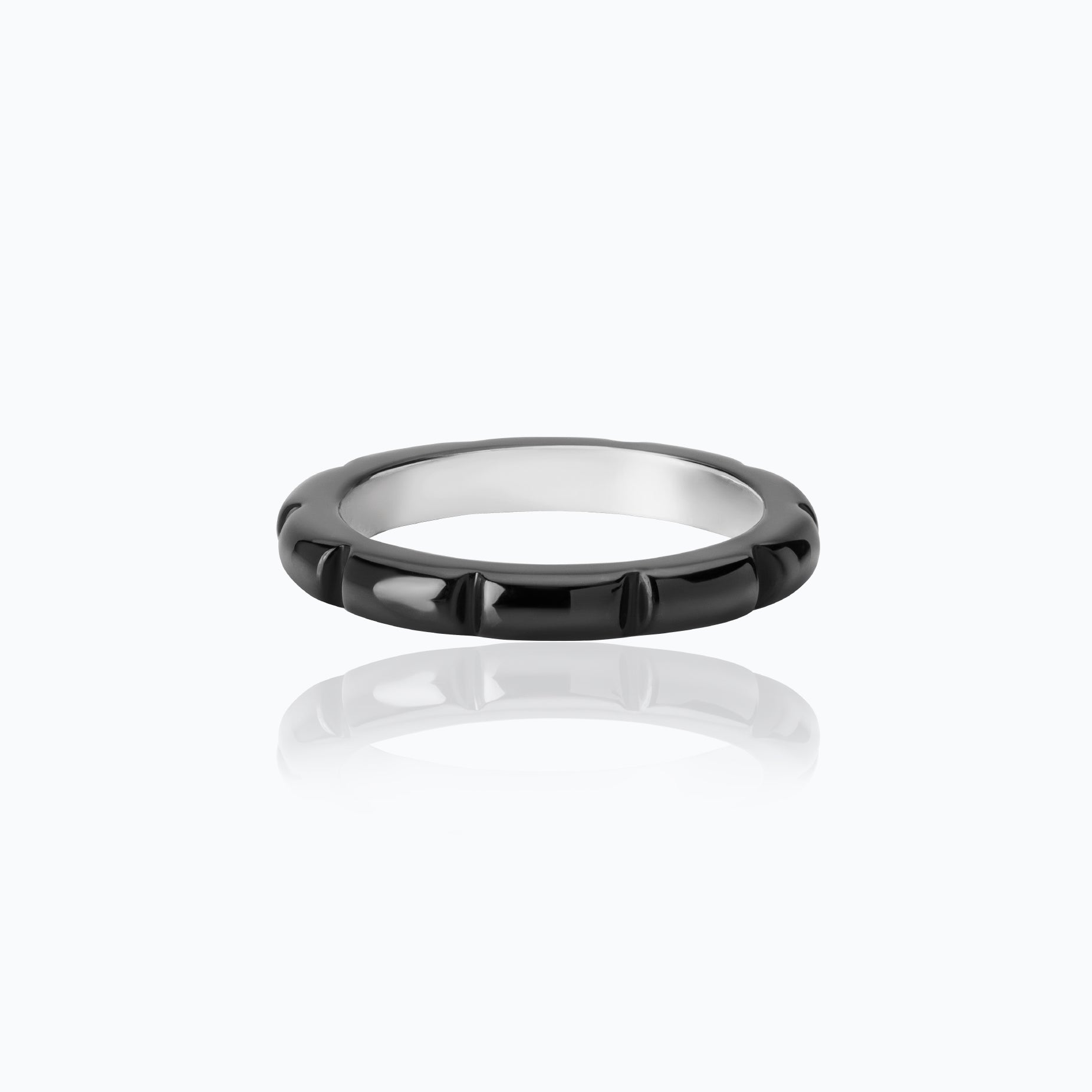 XOCOLATE BAR RUTHENIUM RING