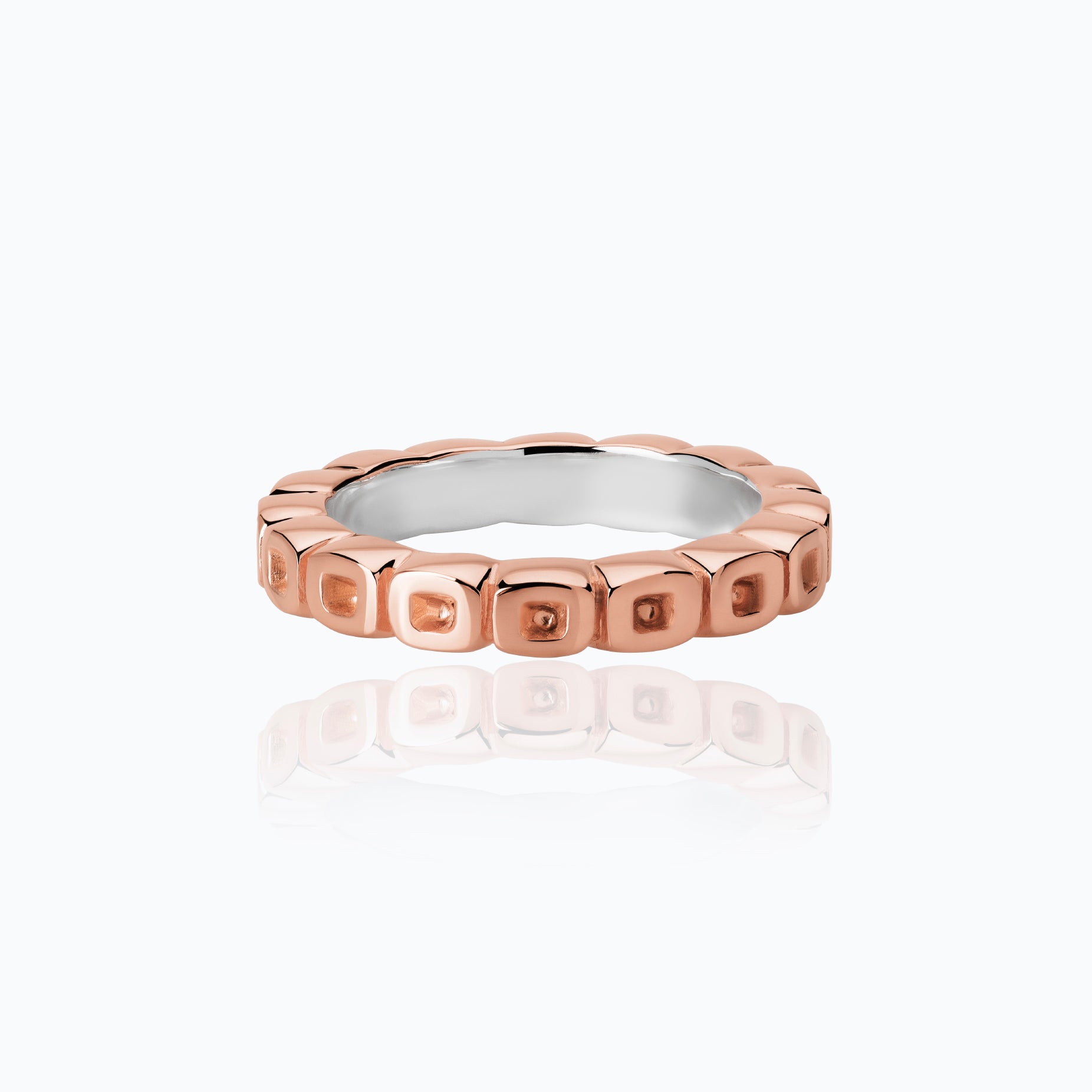 XOCOLATE TABLET ROSE VERMEIL RING