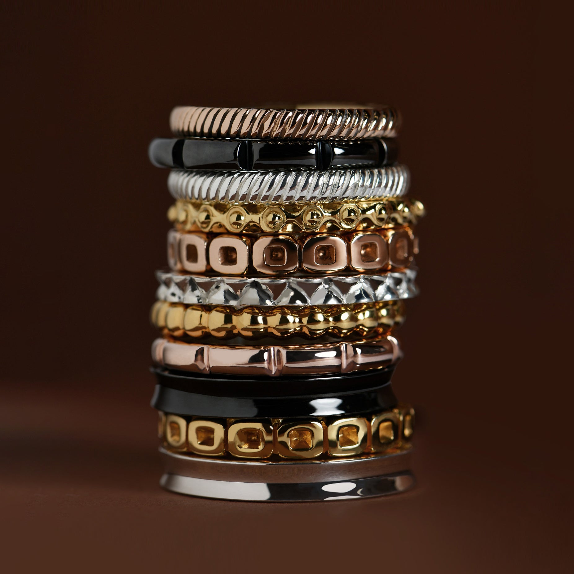 XOCOLATE TABLET ROSE VERMEIL RING