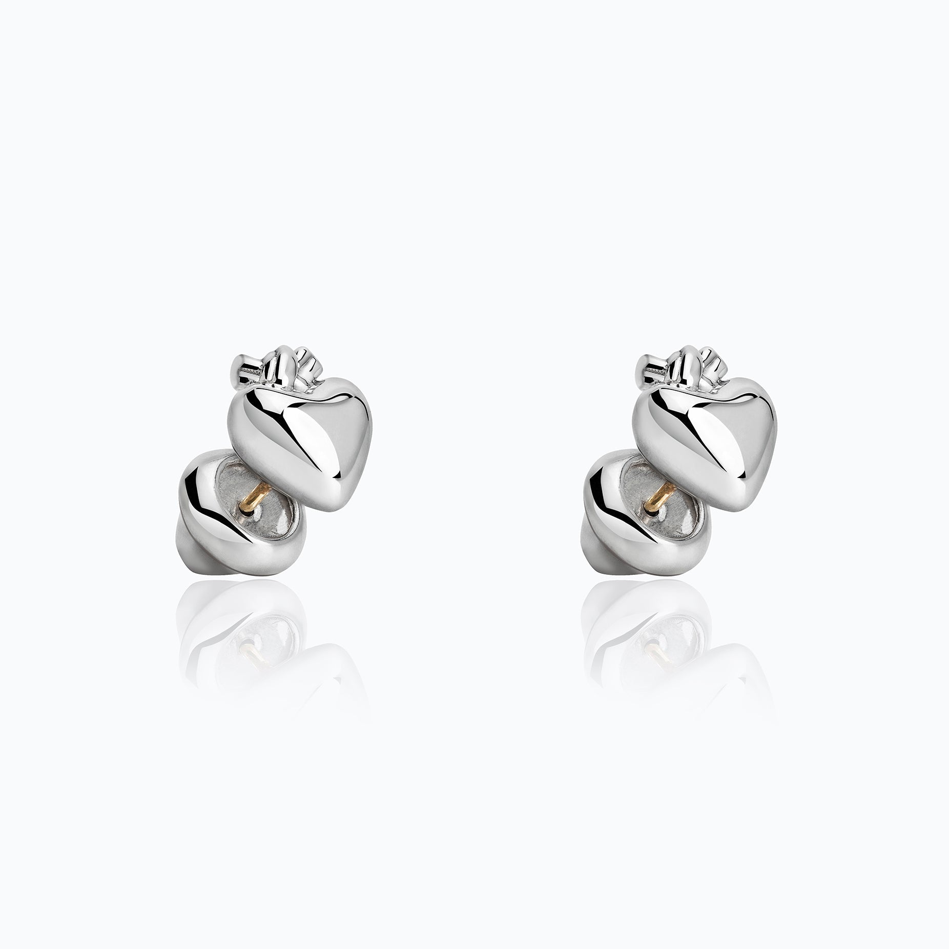 TIED HEART EARRINGS