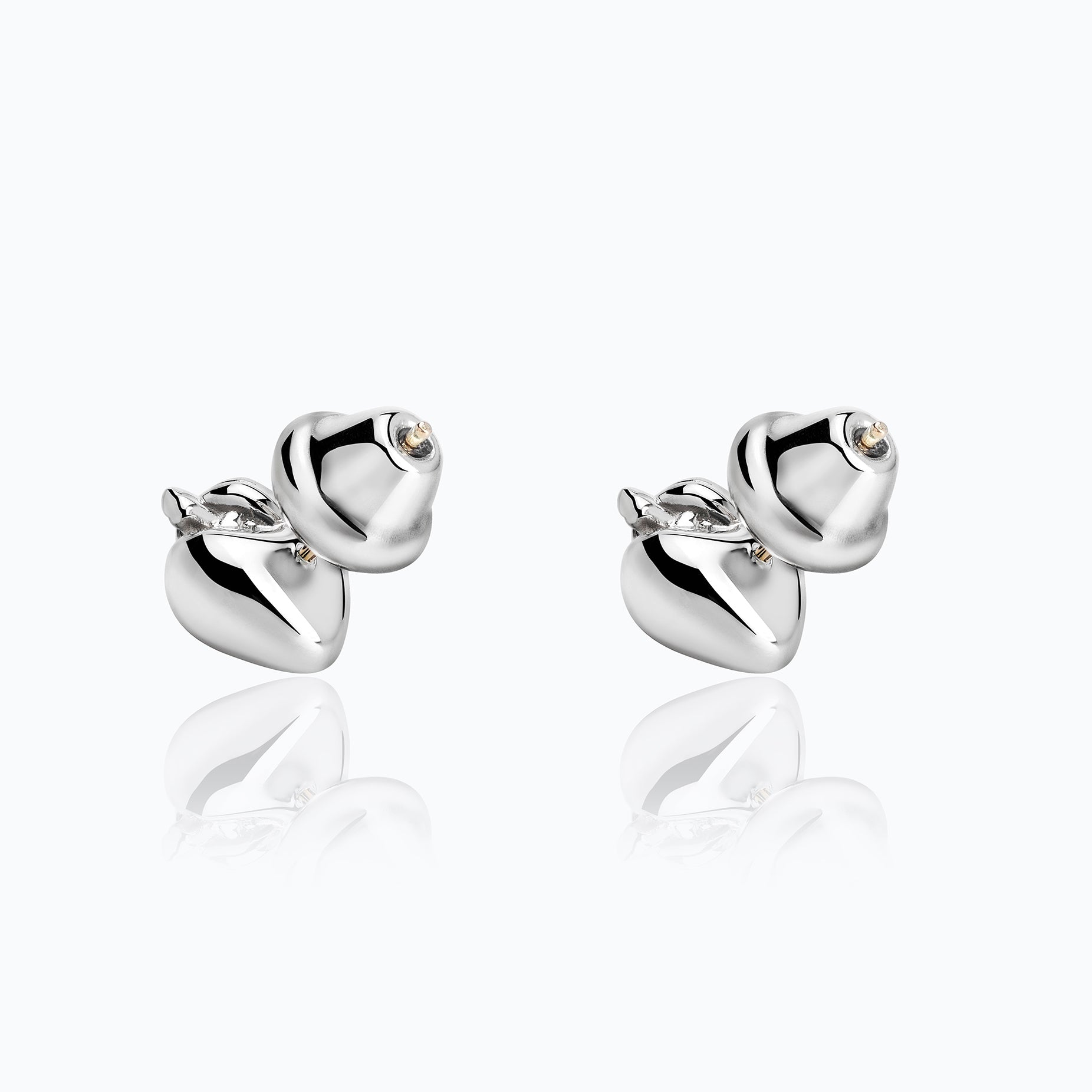 TIED HEART EARRINGS