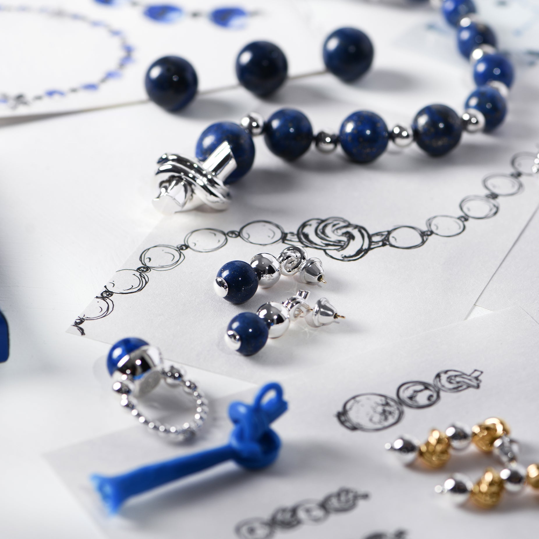 PRE-HISPANIC LAPIS LAZULI EARRINGS
