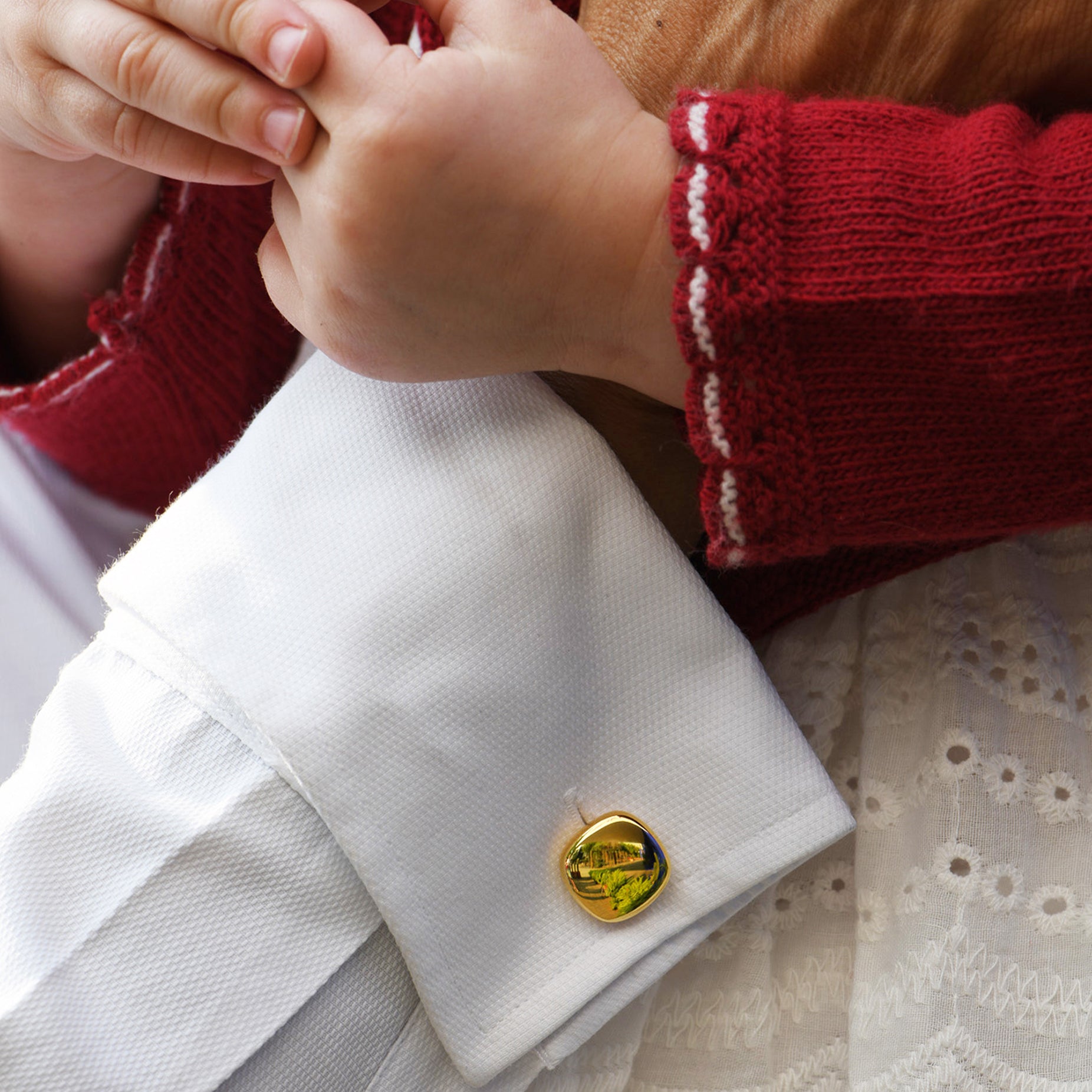 NEPTUNO VERMEIL CUFFLINK