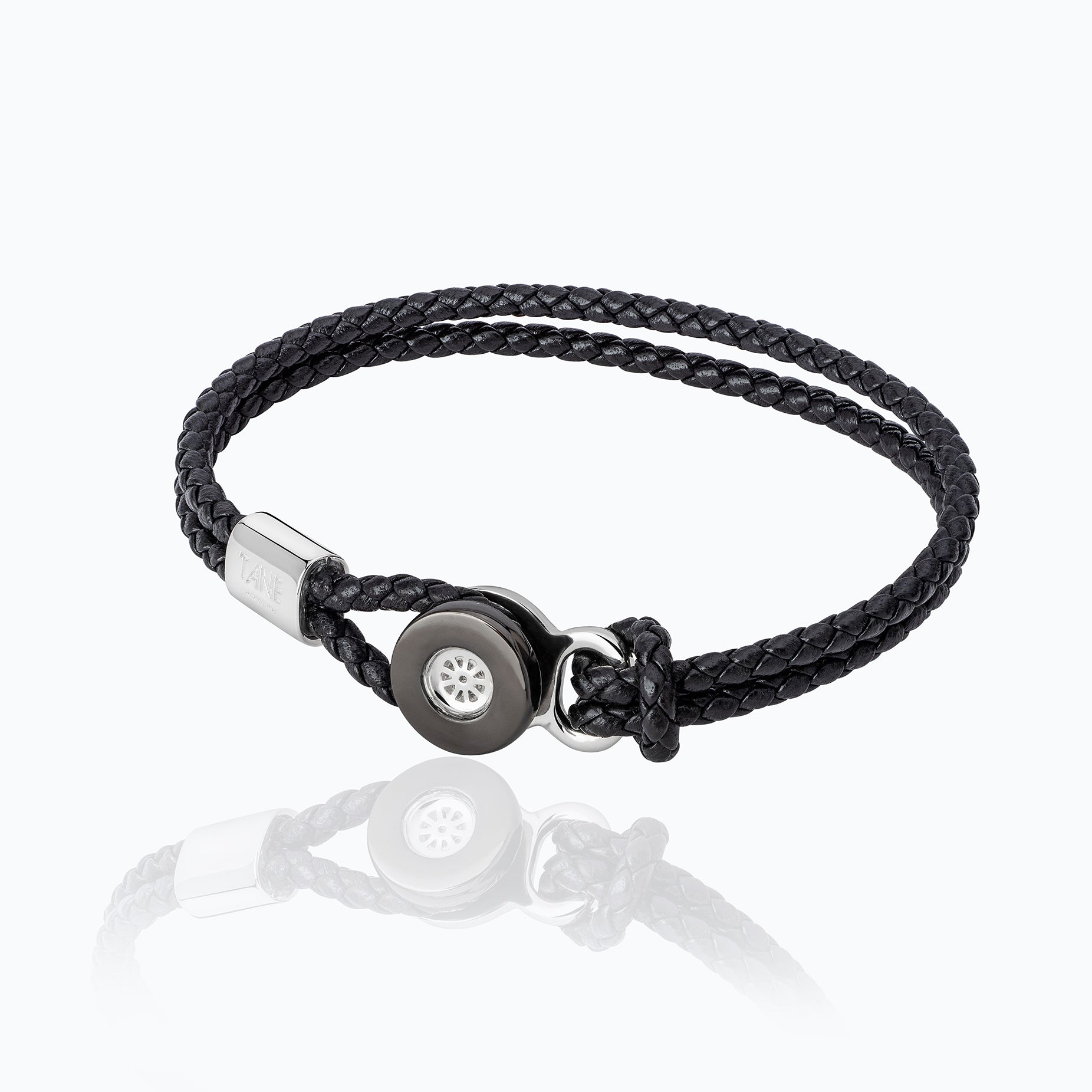 TANE RACING BLACK RIM RUTHENIUM BRACELET