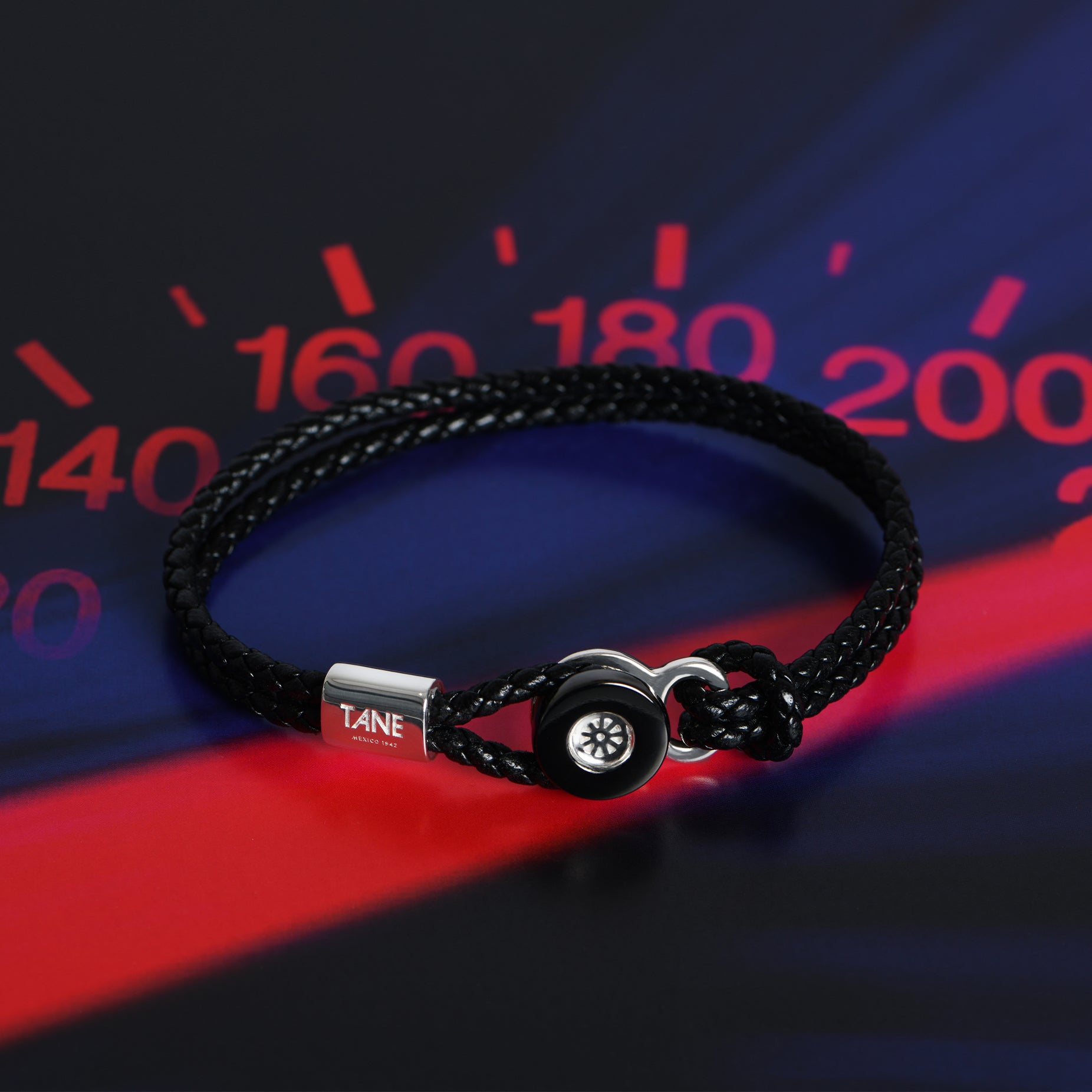 TANE RACING BLACK RIM RUTHENIUM BRACELET