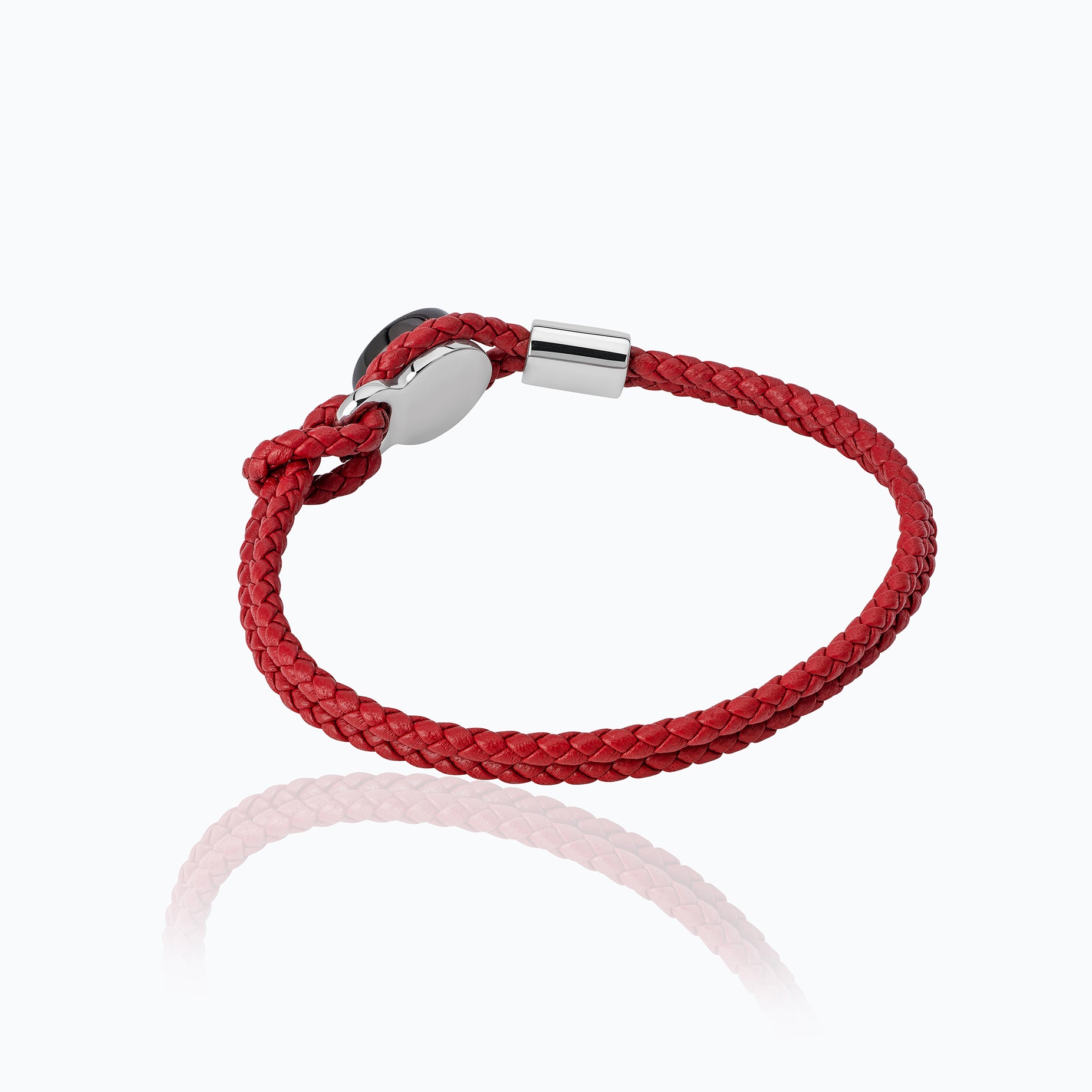 TANE RACING RED RIM RUTHENIUM BRACELET