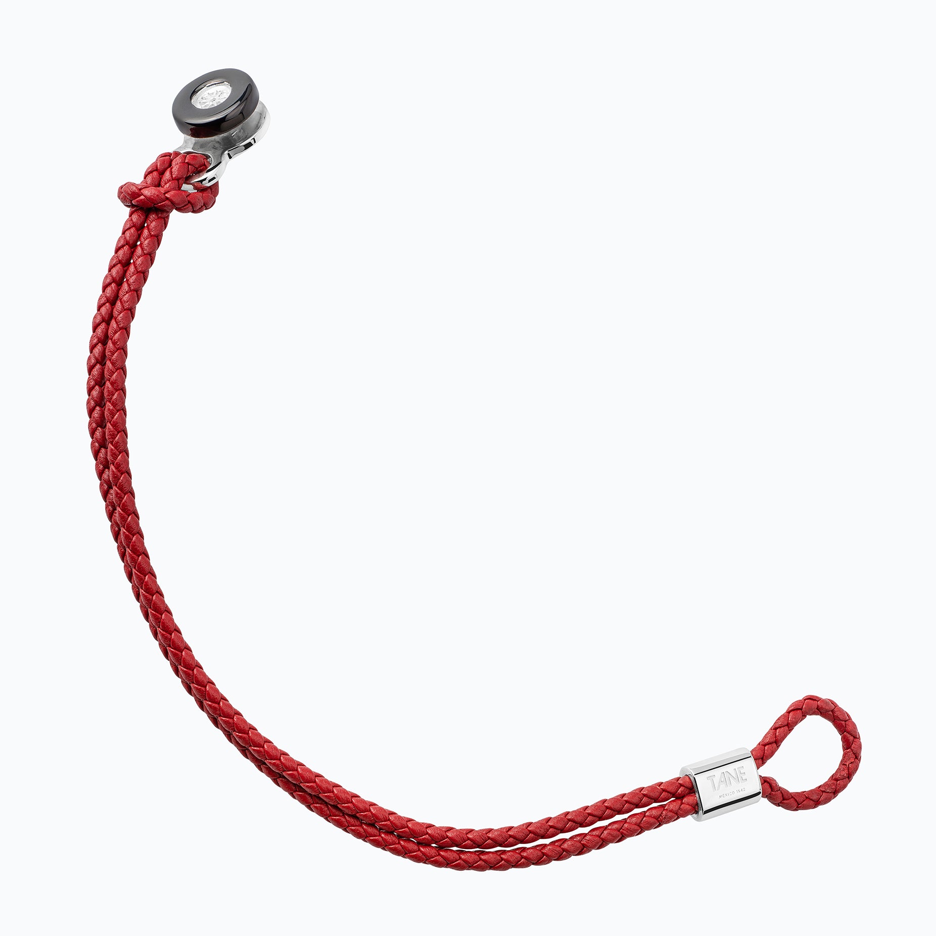 TANE RACING RED RIM RUTHENIUM BRACELET