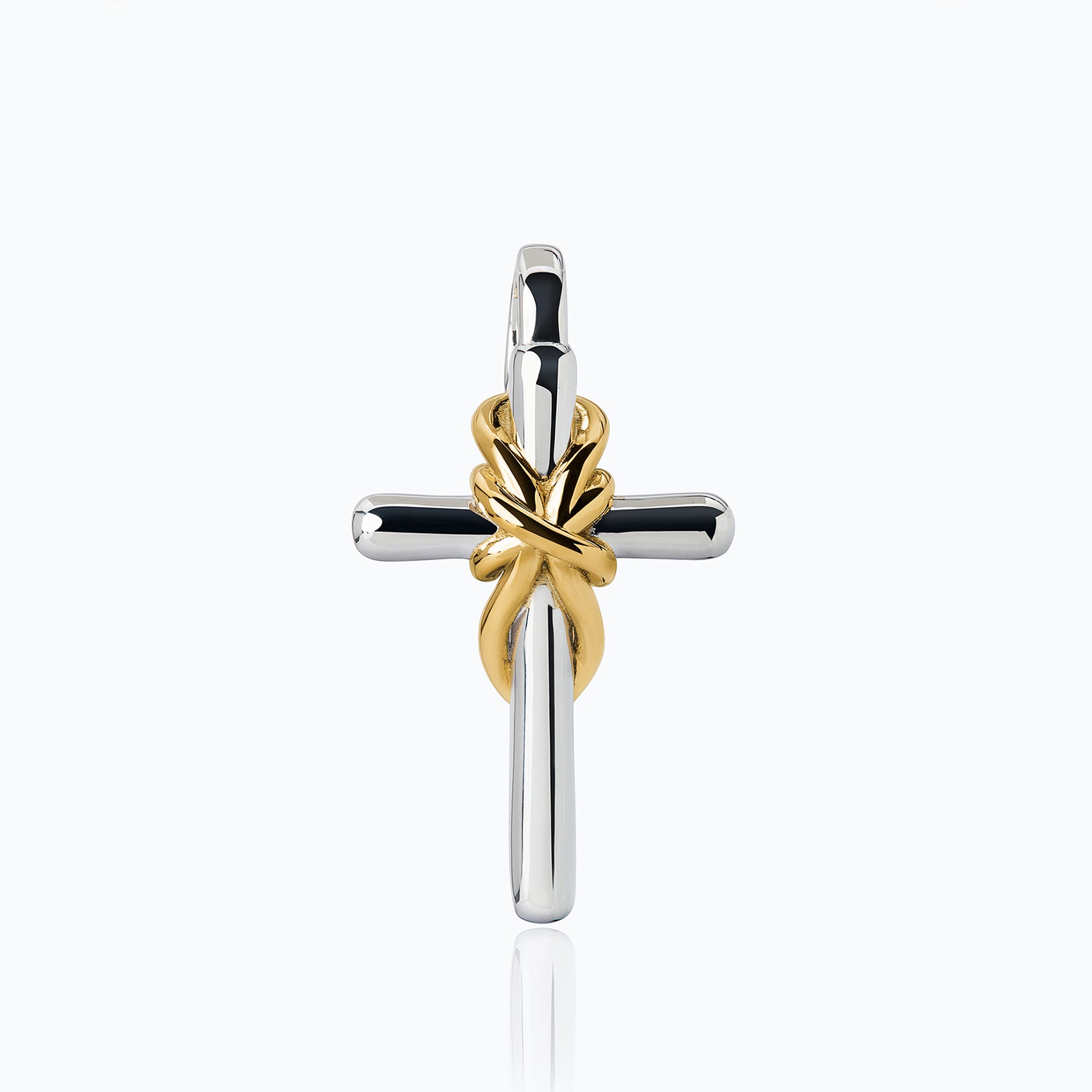 TIED CROSS PENDANT