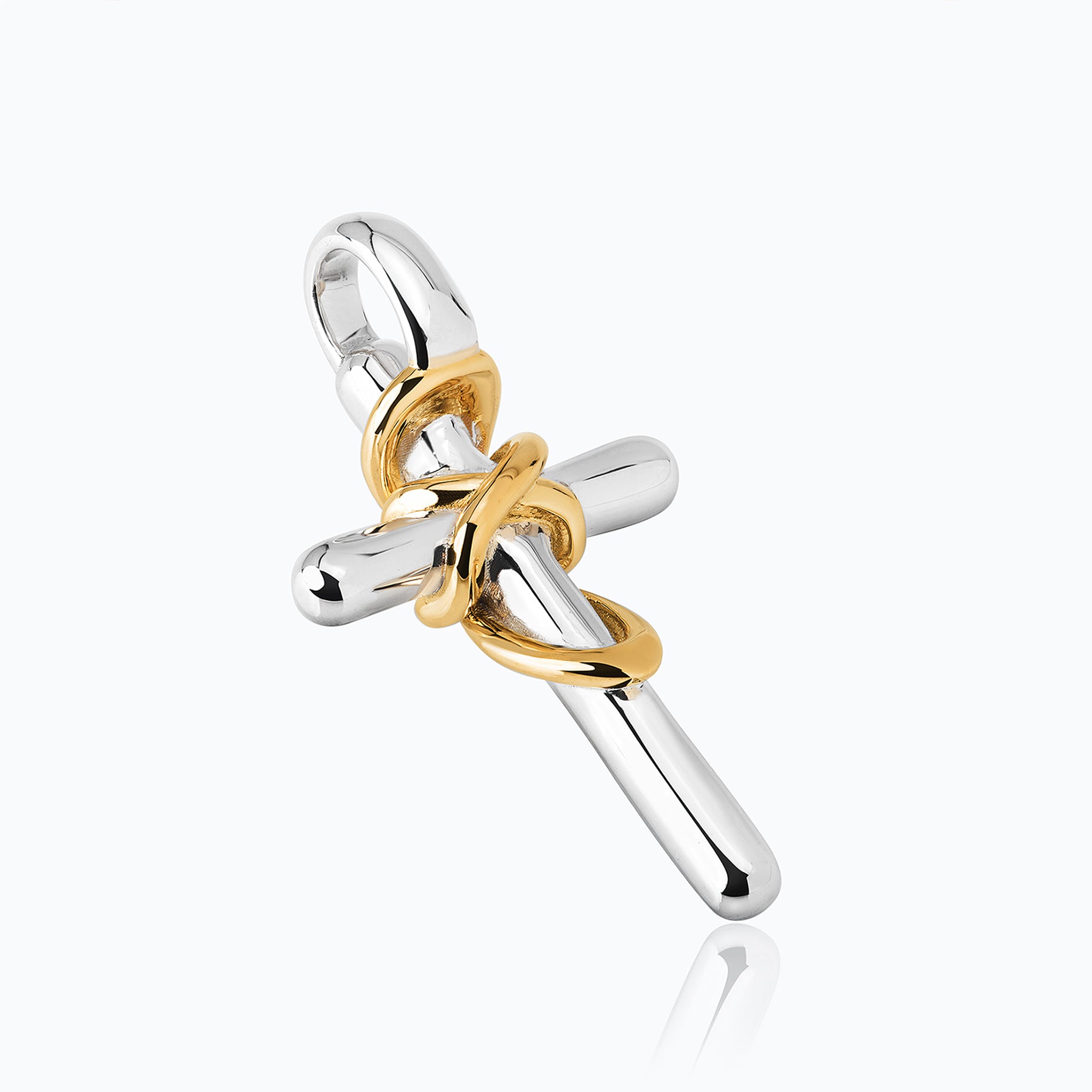 TIED CROSS PENDANT