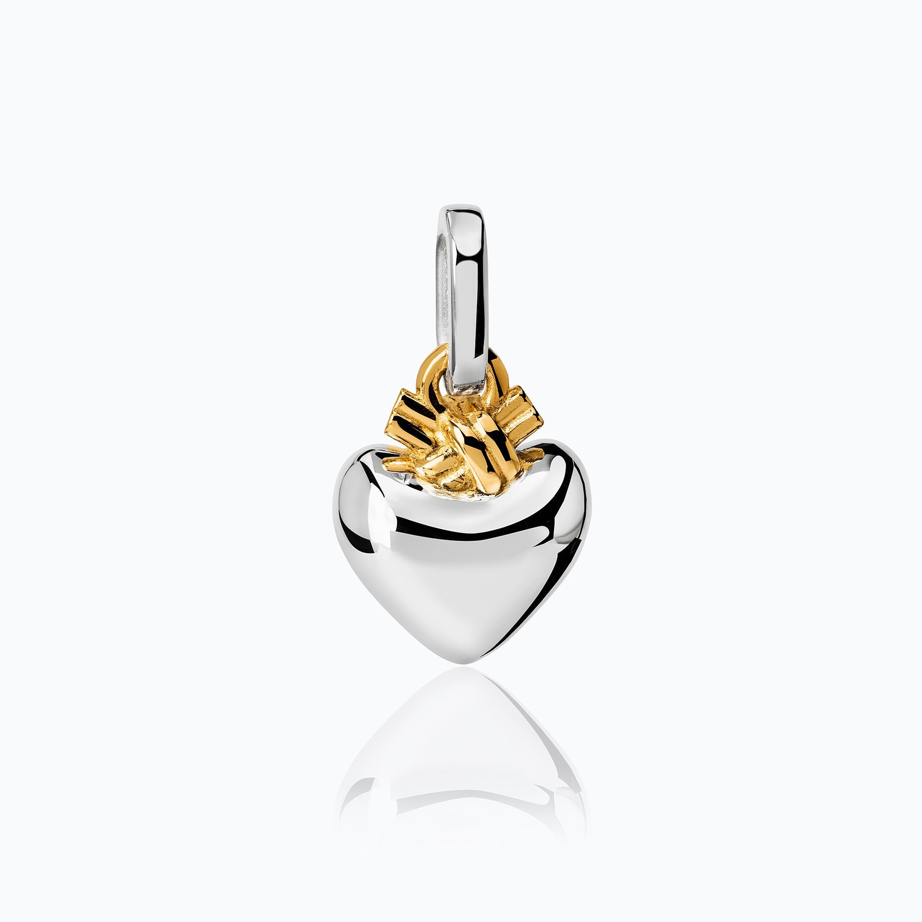 TIED HEART CHARM