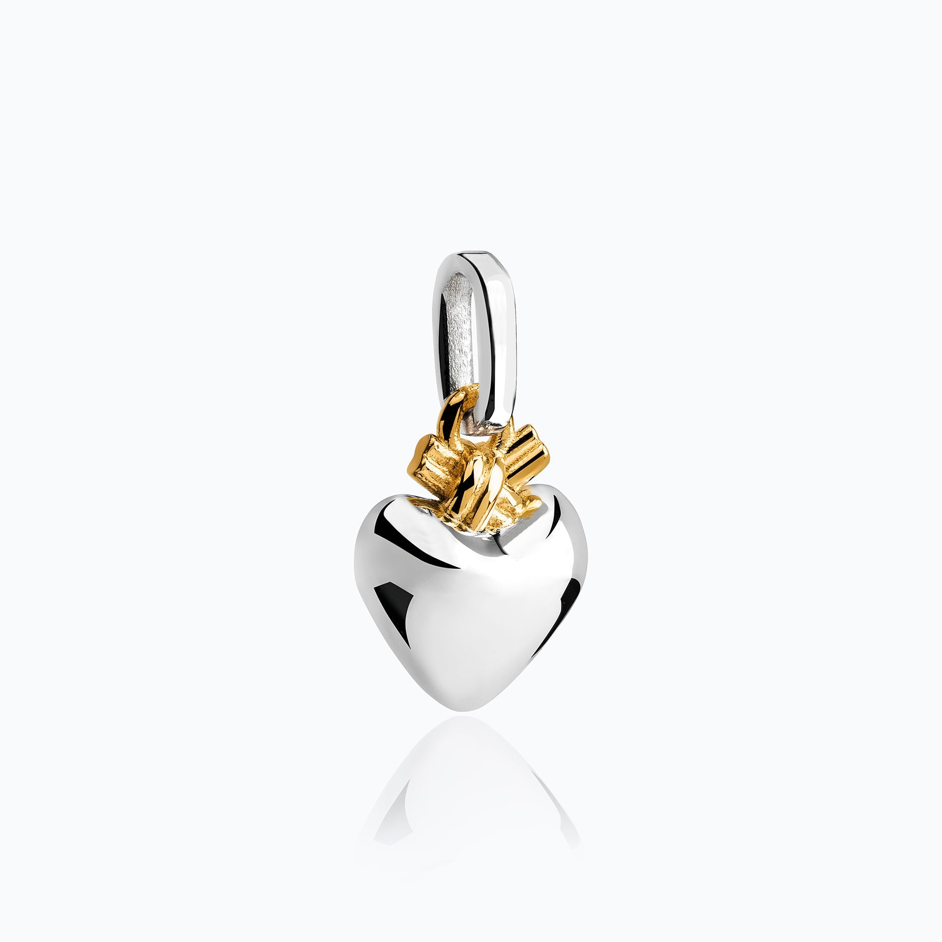 TIED HEART CHARM