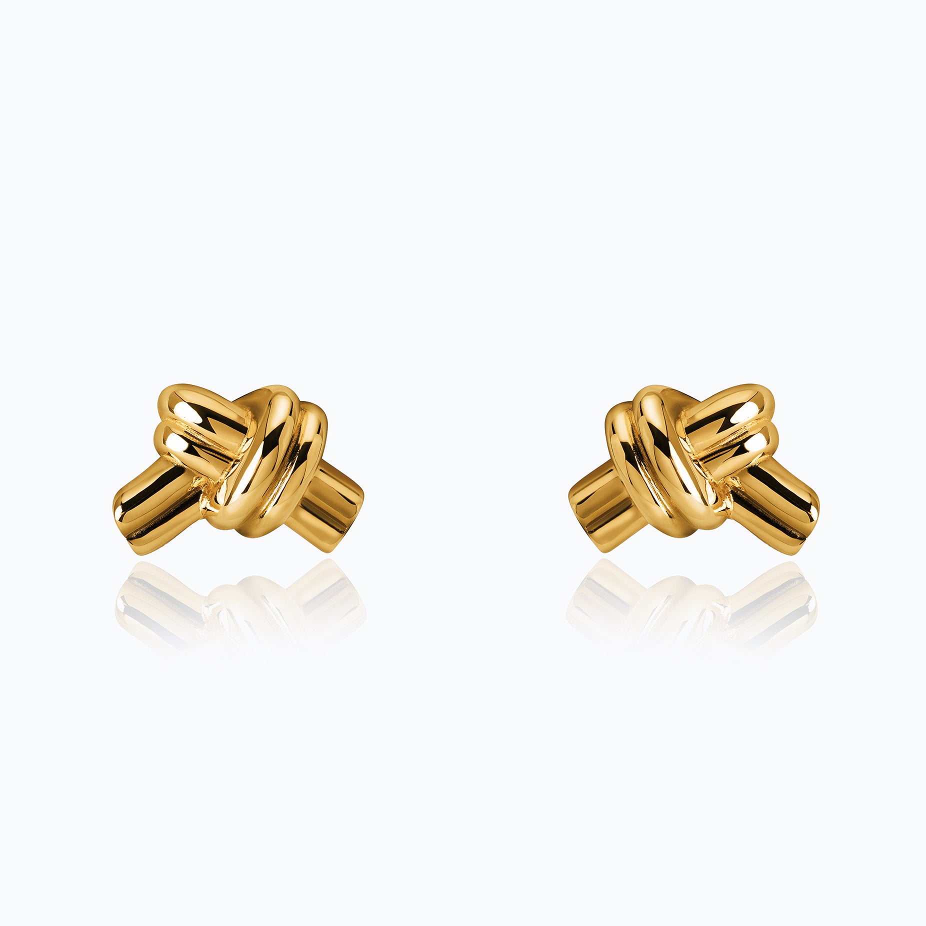 TIED GOLD EARRINGS