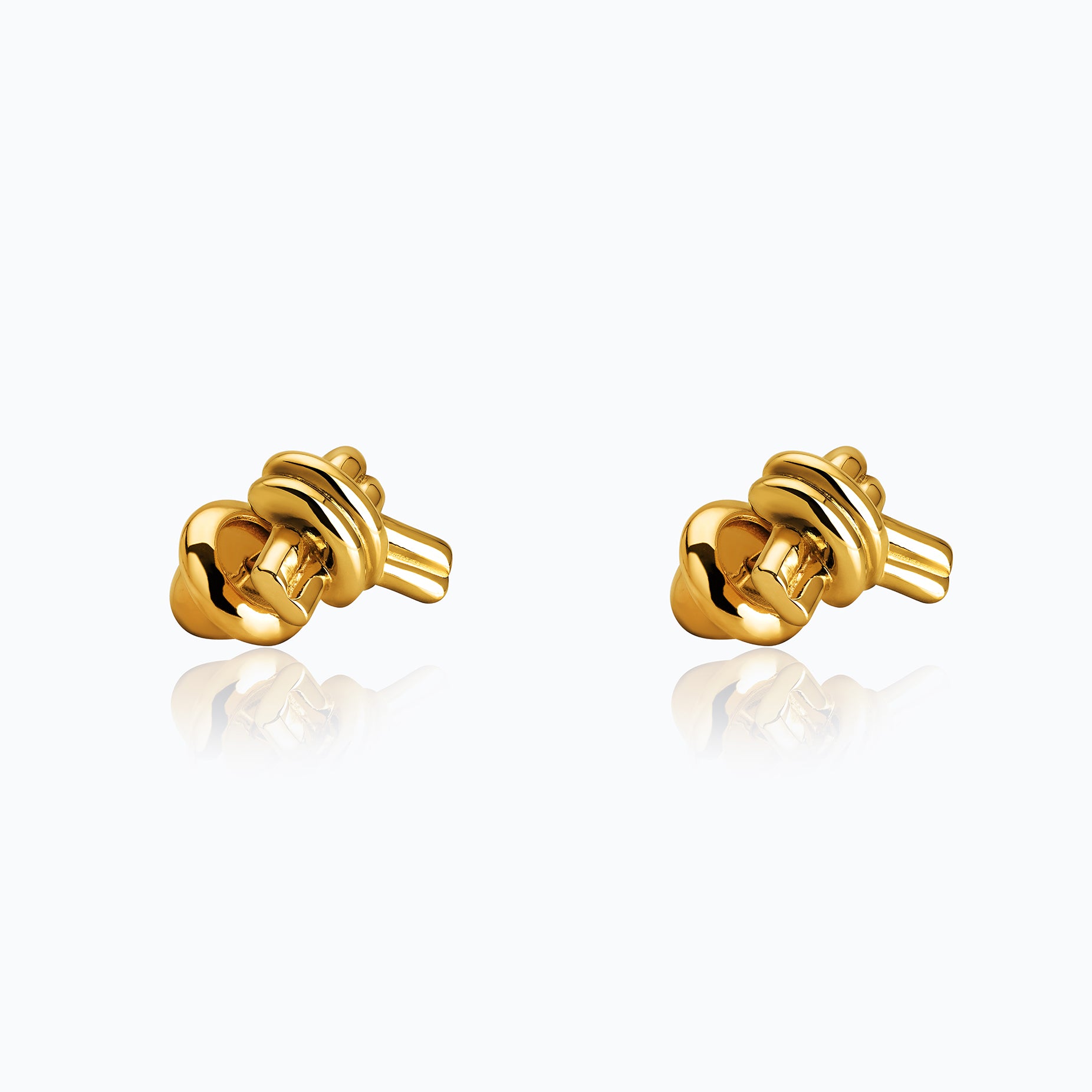 TIED GOLD EARRINGS