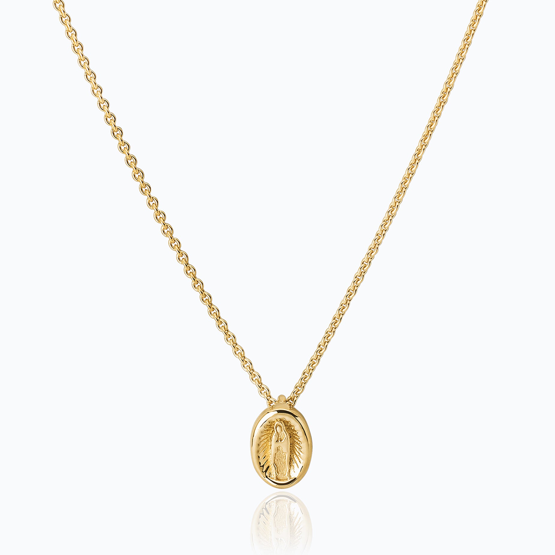 HALO VIRGIN GOLD PENDANT 12mm