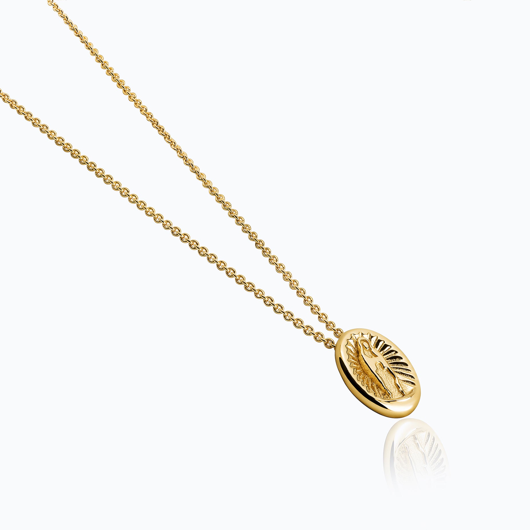HALO VIRGIN GOLD PENDANT 16mm