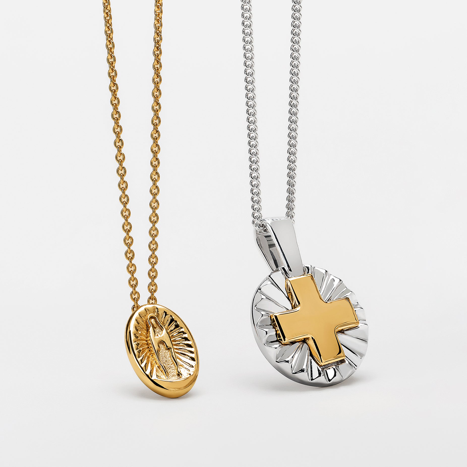 HALO VIRGIN GOLD PENDANT 16mm