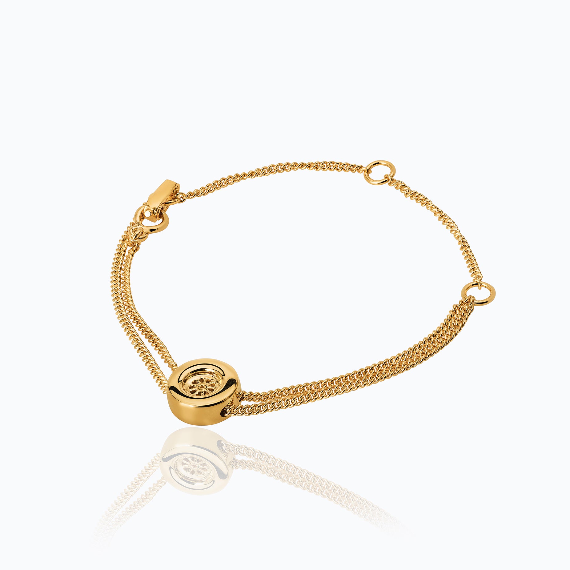 TANE RACING RIM CHAIN GOLD BRACELET