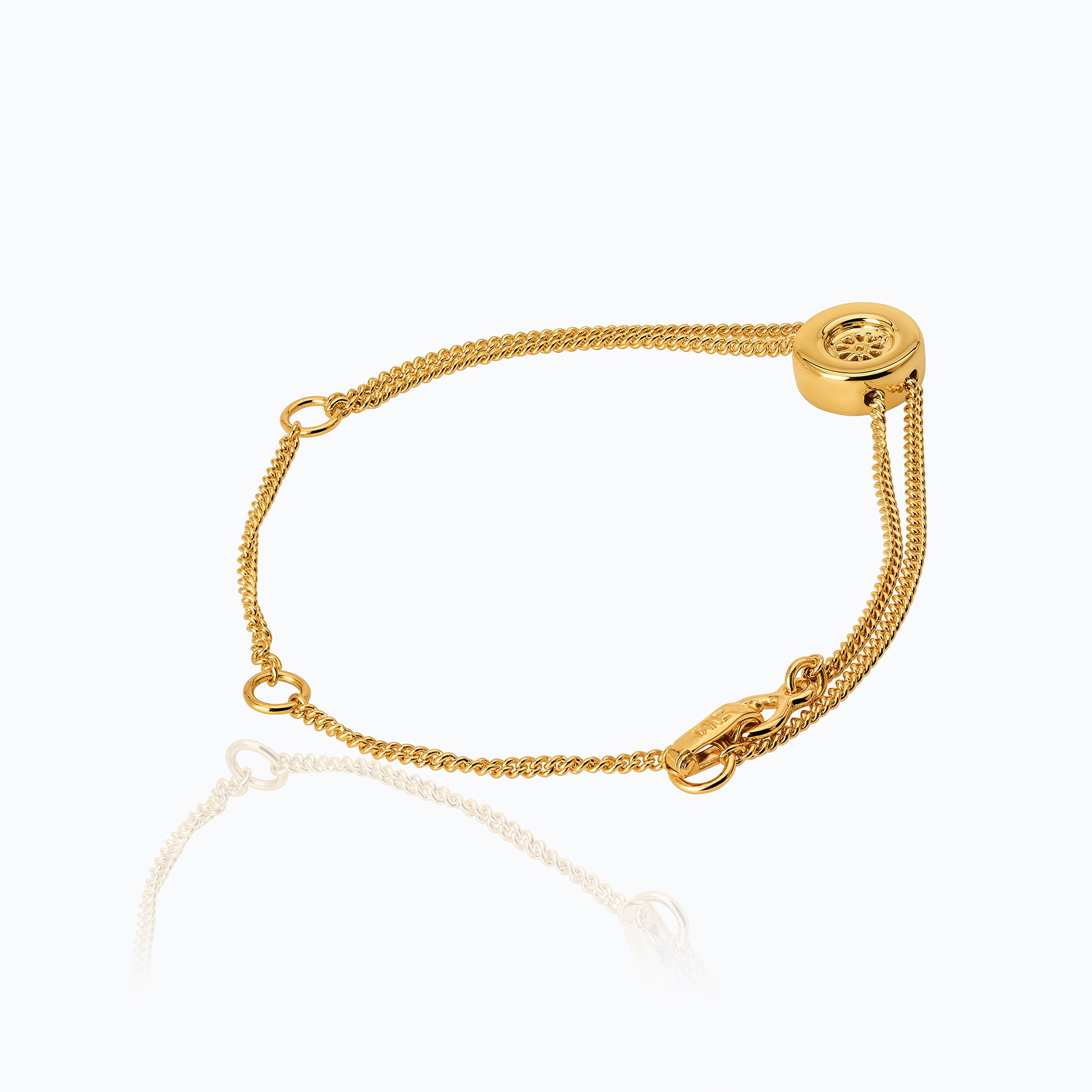 TANE RACING RIM CHAIN GOLD BRACELET