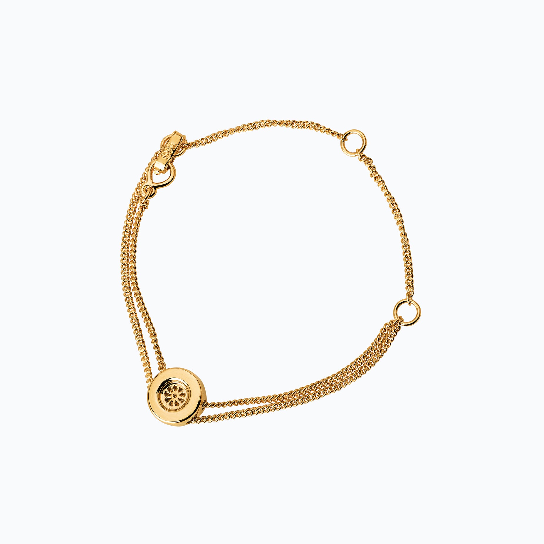 TANE RACING RIM CHAIN GOLD BRACELET