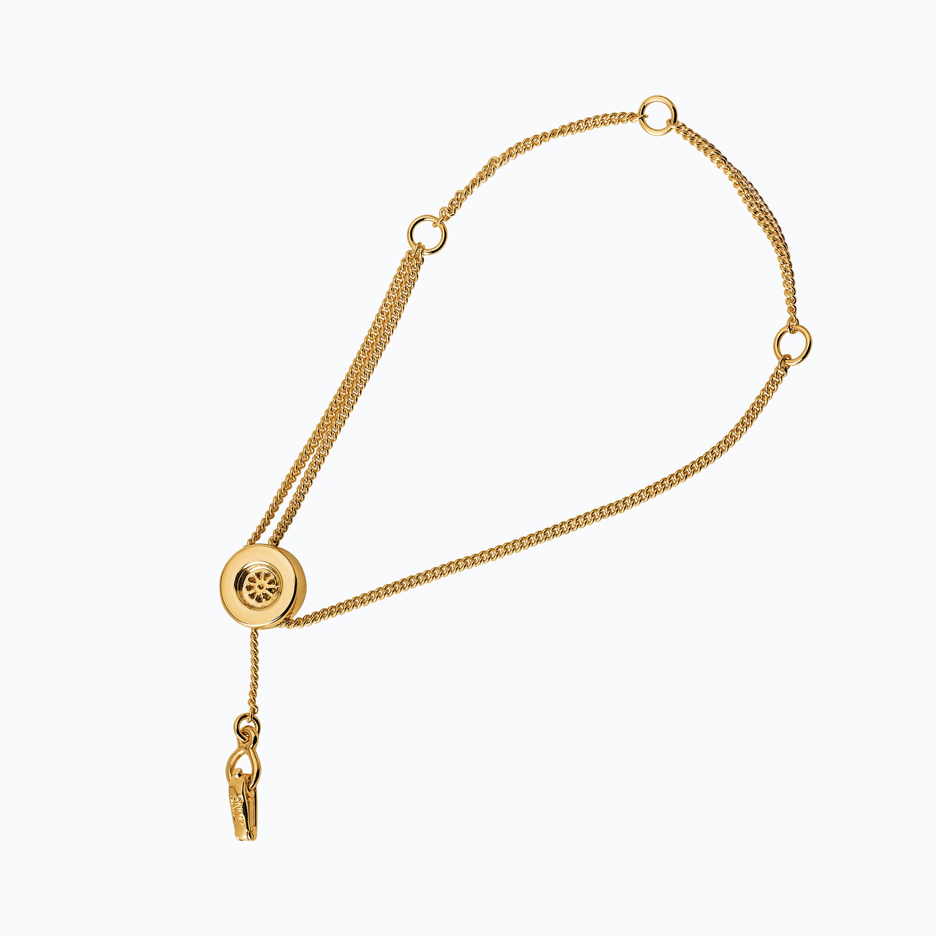 TANE RACING RIM CHAIN GOLD BRACELET