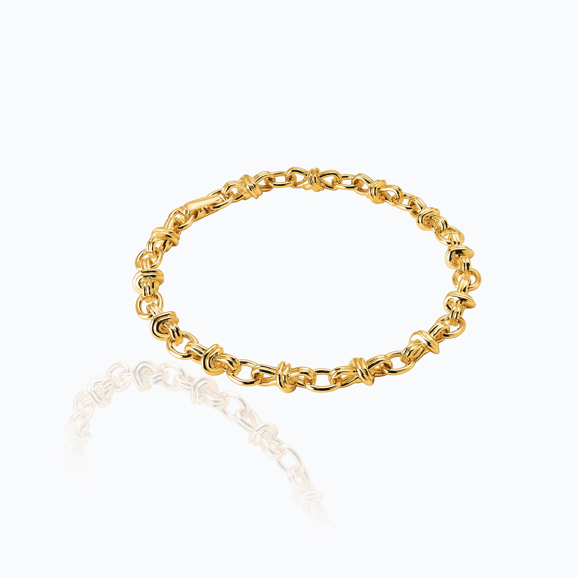 TIED GOLD BRACELET