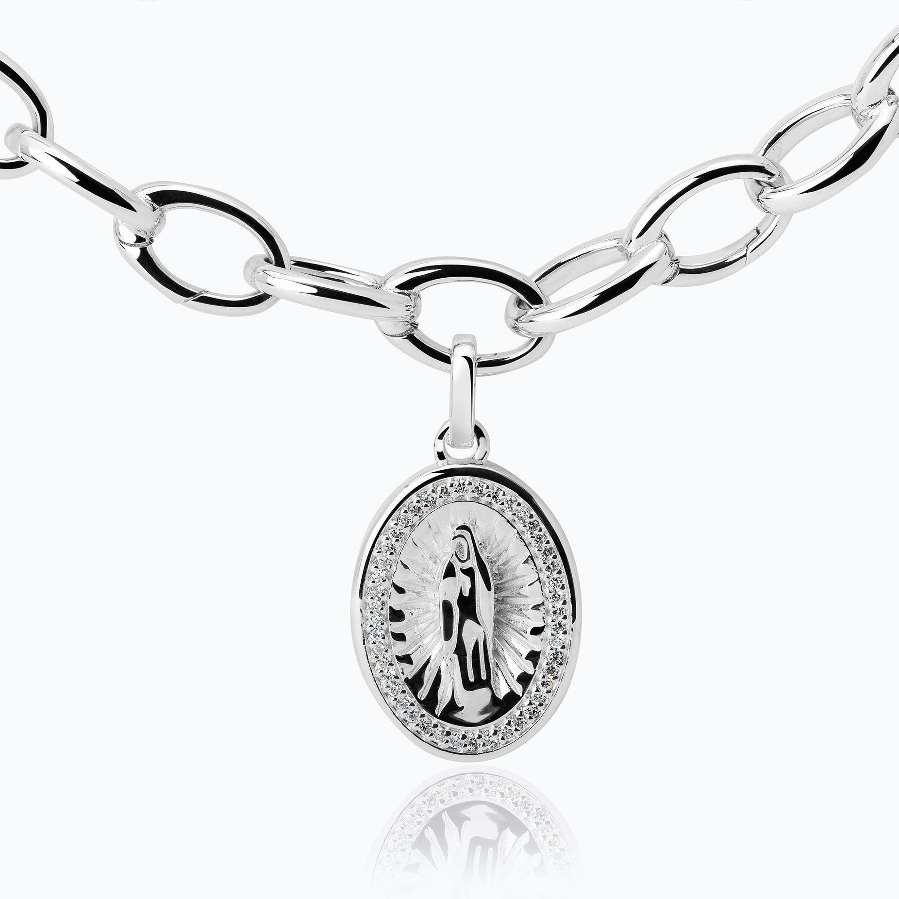 VIRGEN DE GUADALUPE DIAMANTES CHARM