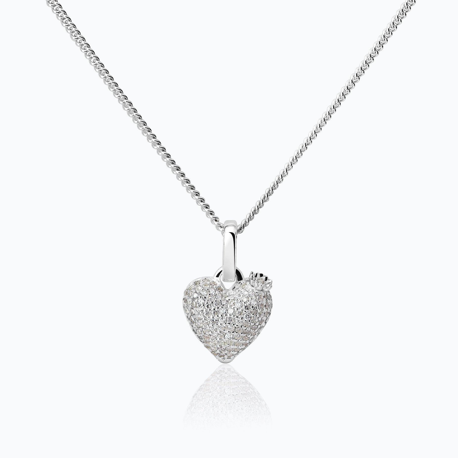 NOPAL HEART DIAMANTES CHARM