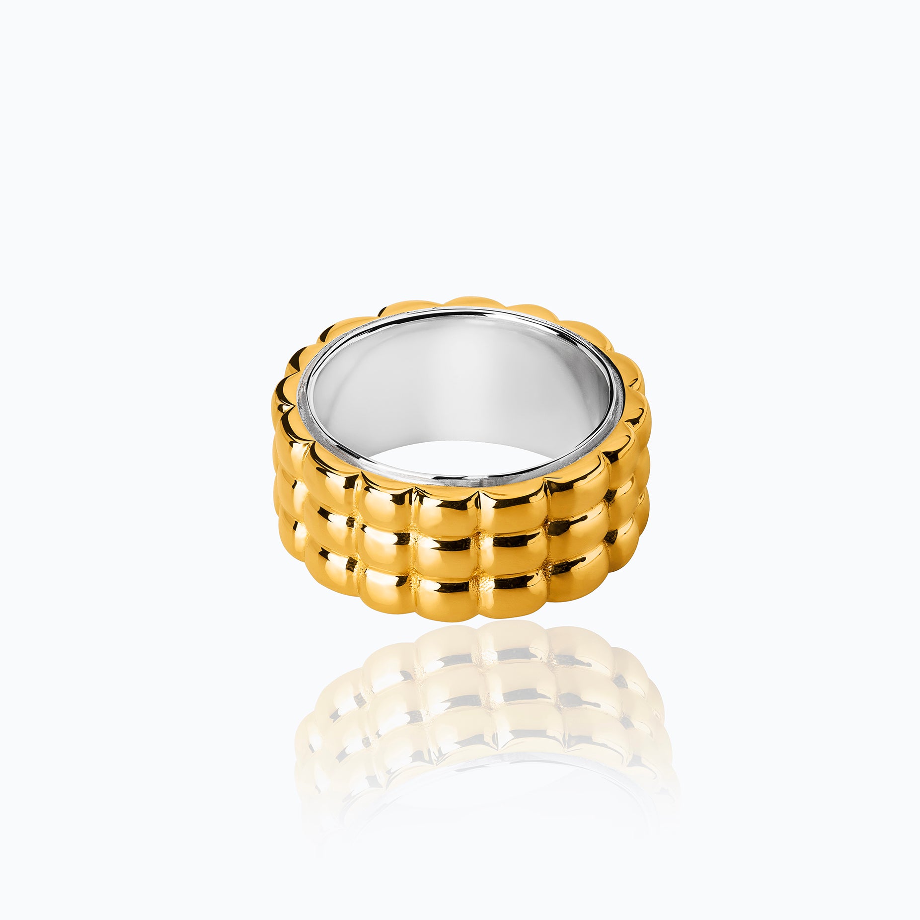 ALMA TEXTURED VERMEIL RING