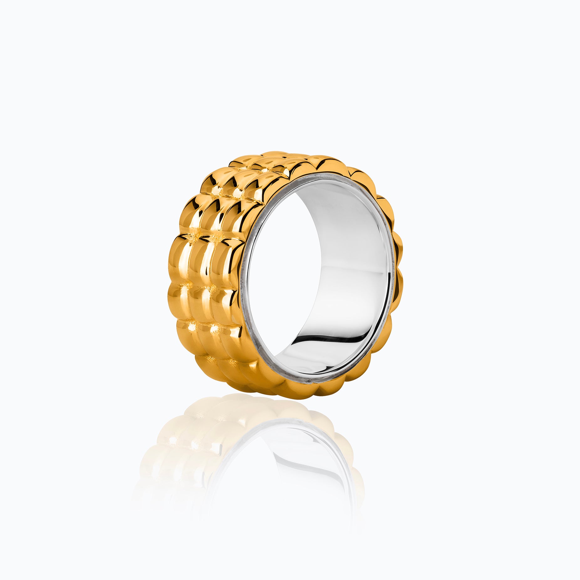 ALMA TEXTURED VERMEIL RING