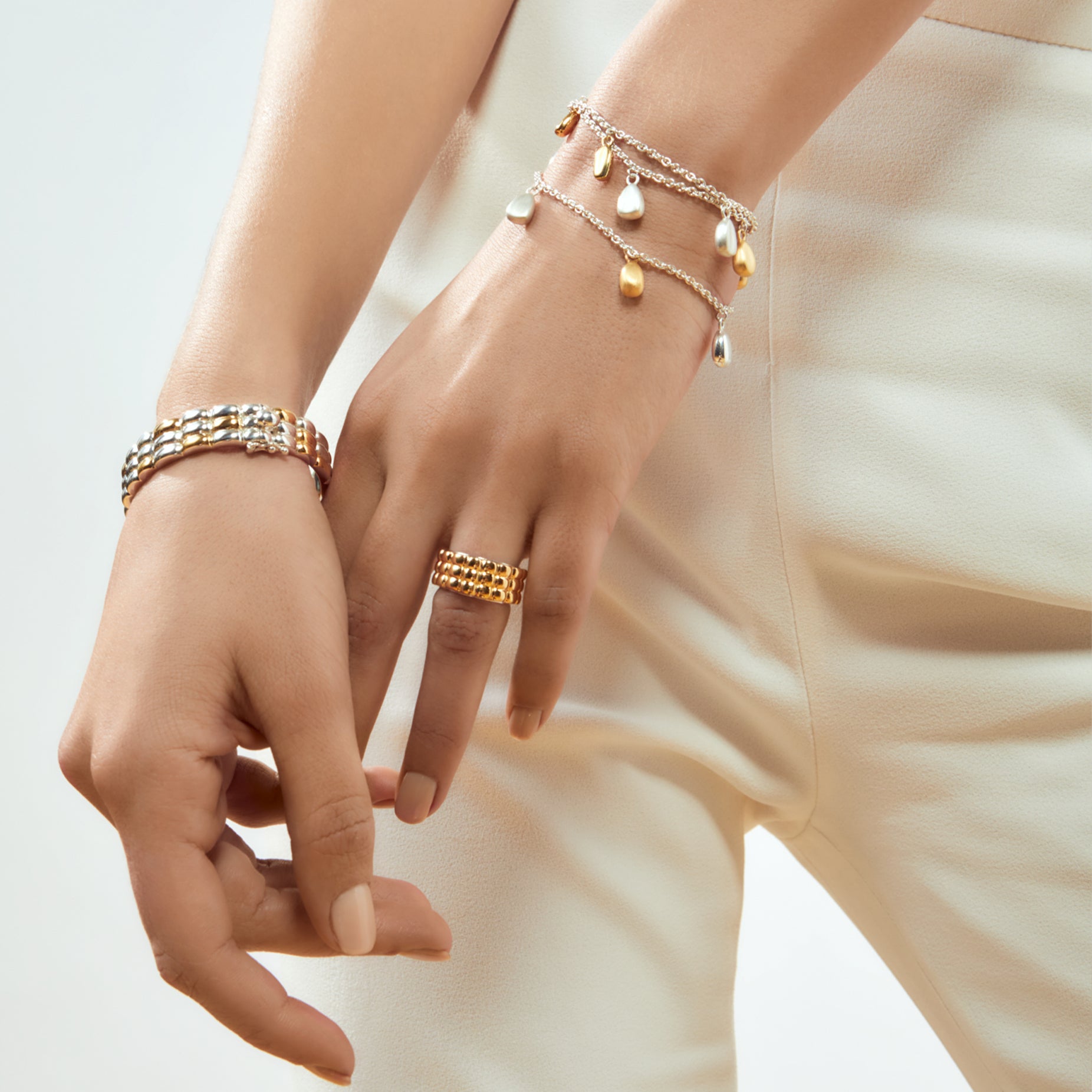 ALMA TEXTURED VERMEIL RING