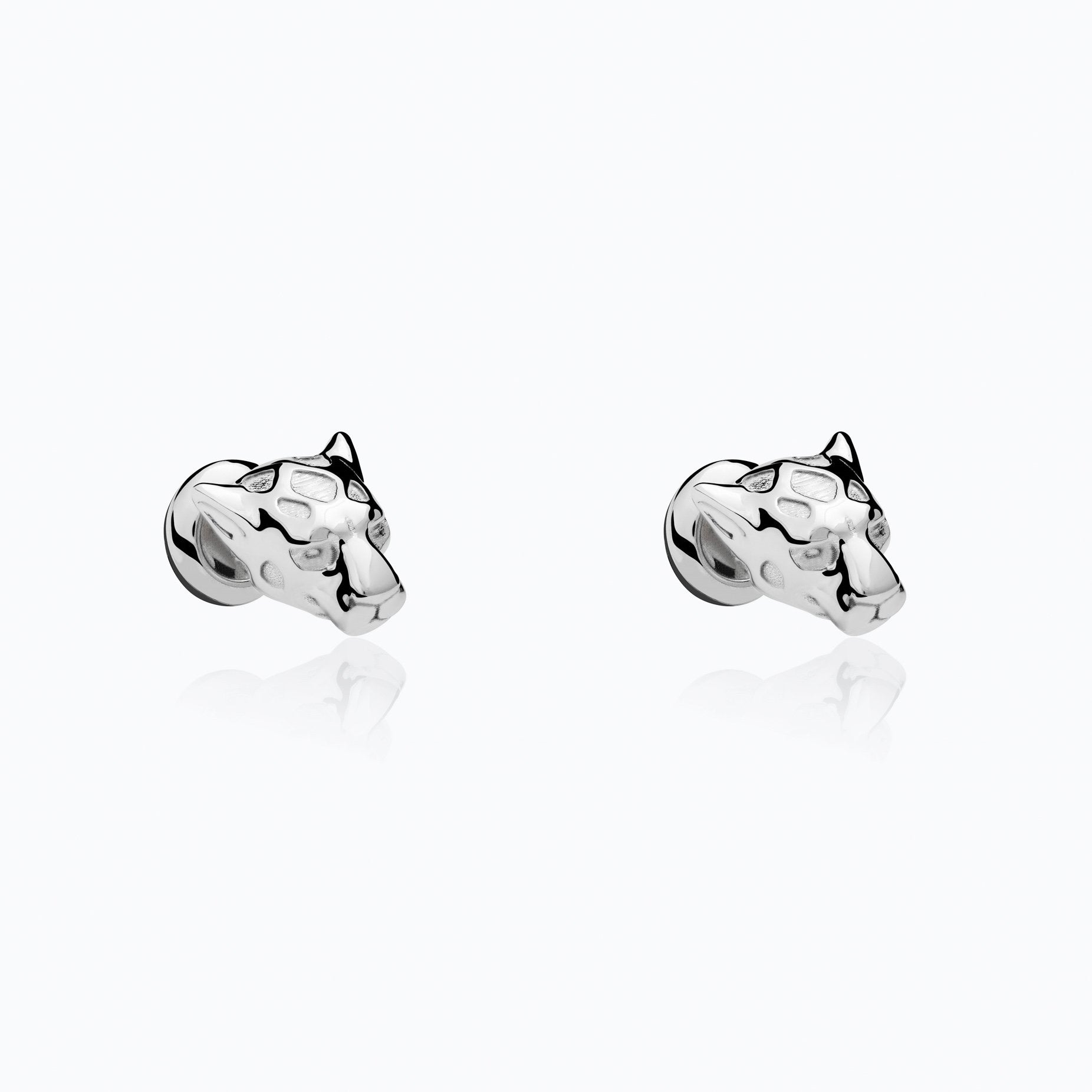 JAGUAR HEAD STUD EARRINGS
