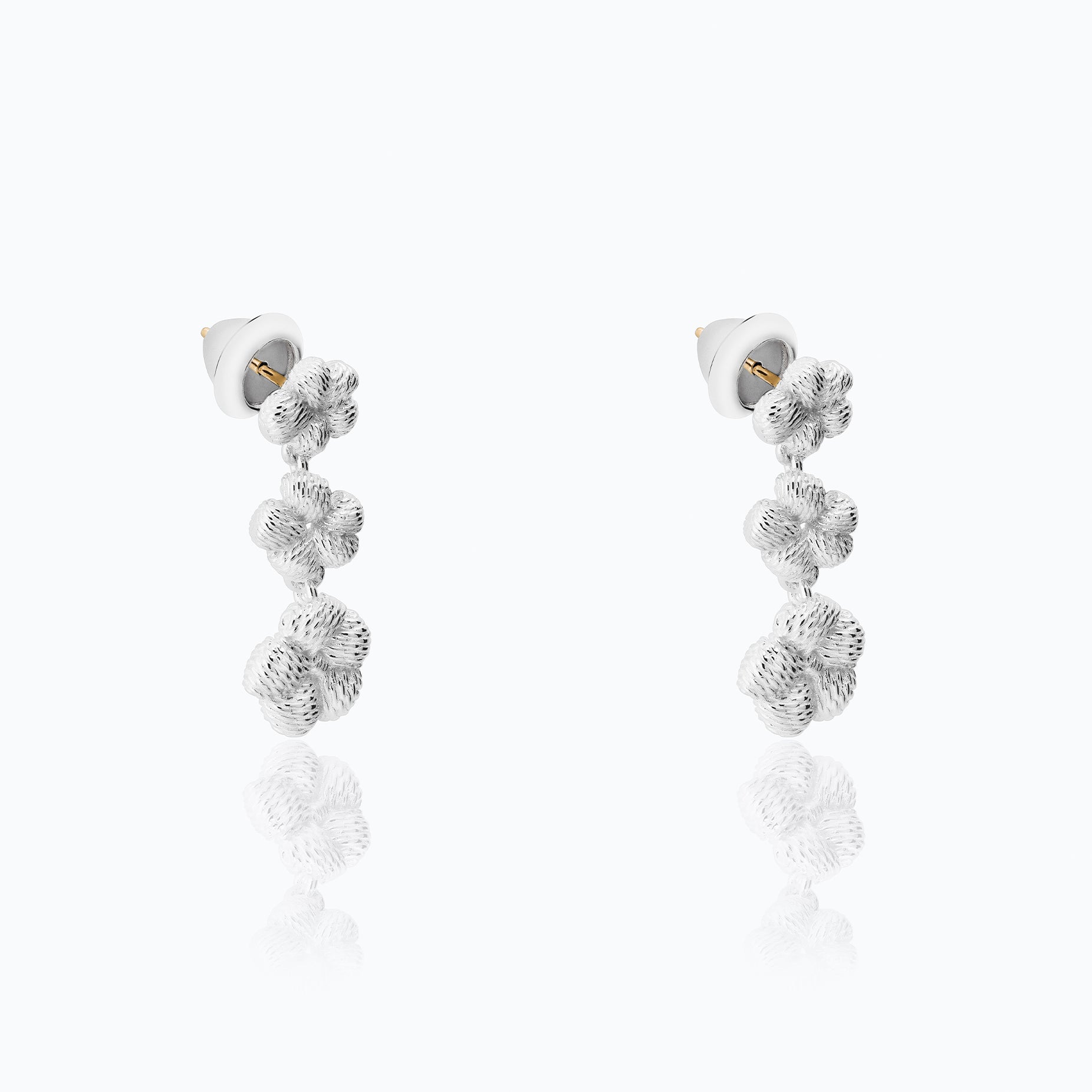 BORDADOS THREE FLOWERS EARRINGS