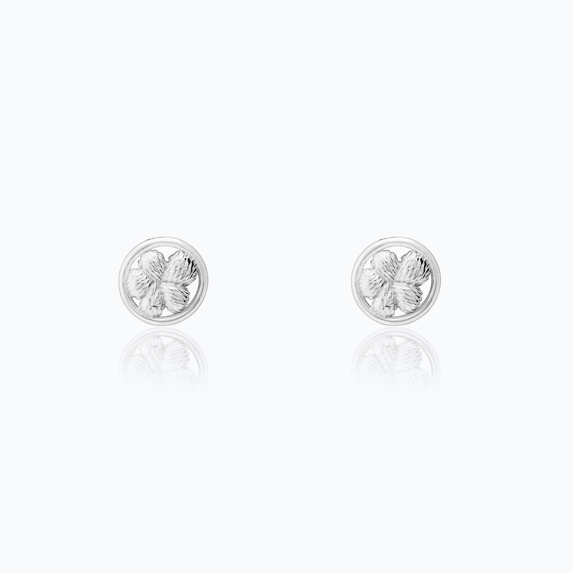 BORDADOS FLOWER BUTTON EARRINGS