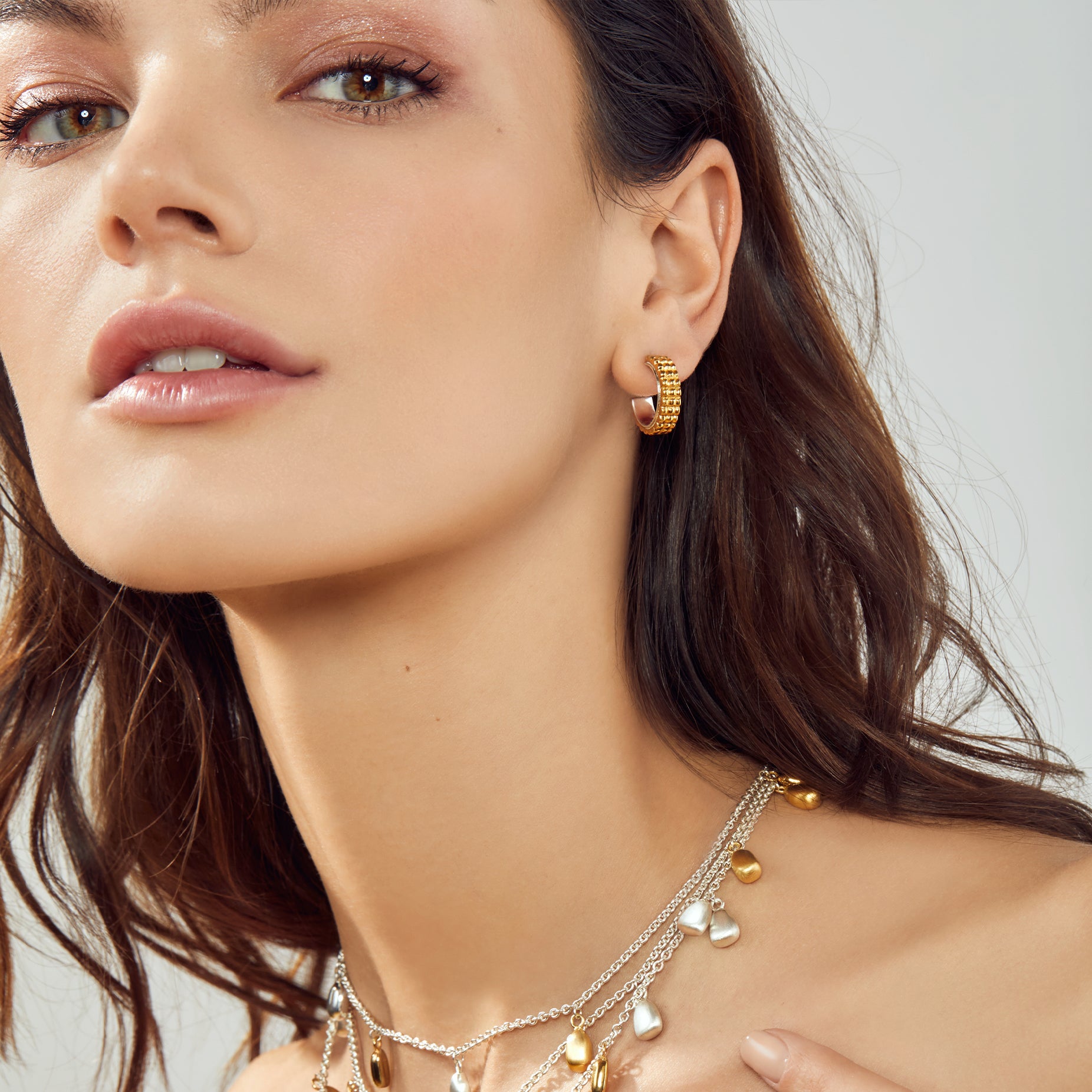 ALMA TEXTURED VERMEIL EARRINGS