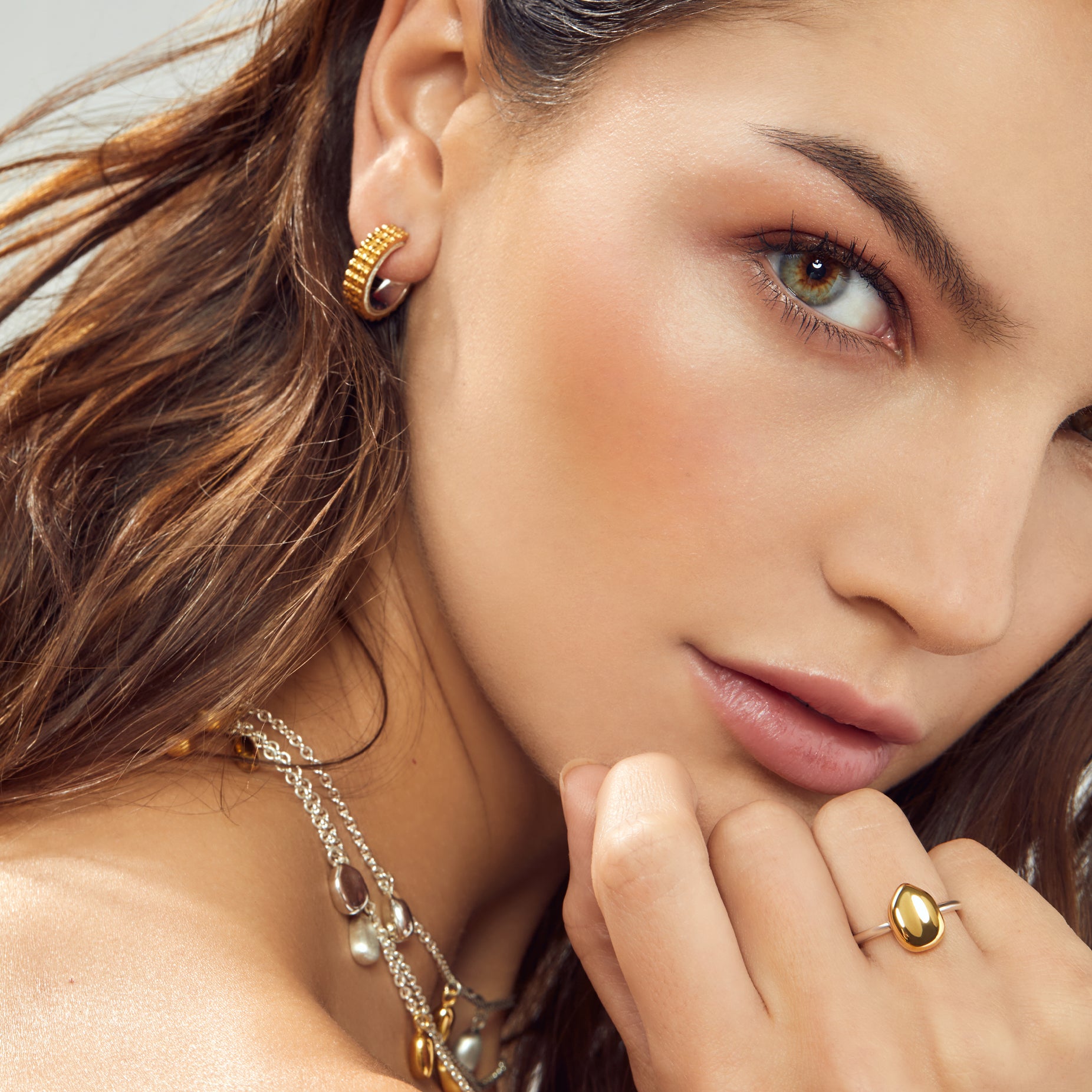 ALMA TEXTURED VERMEIL EARRINGS
