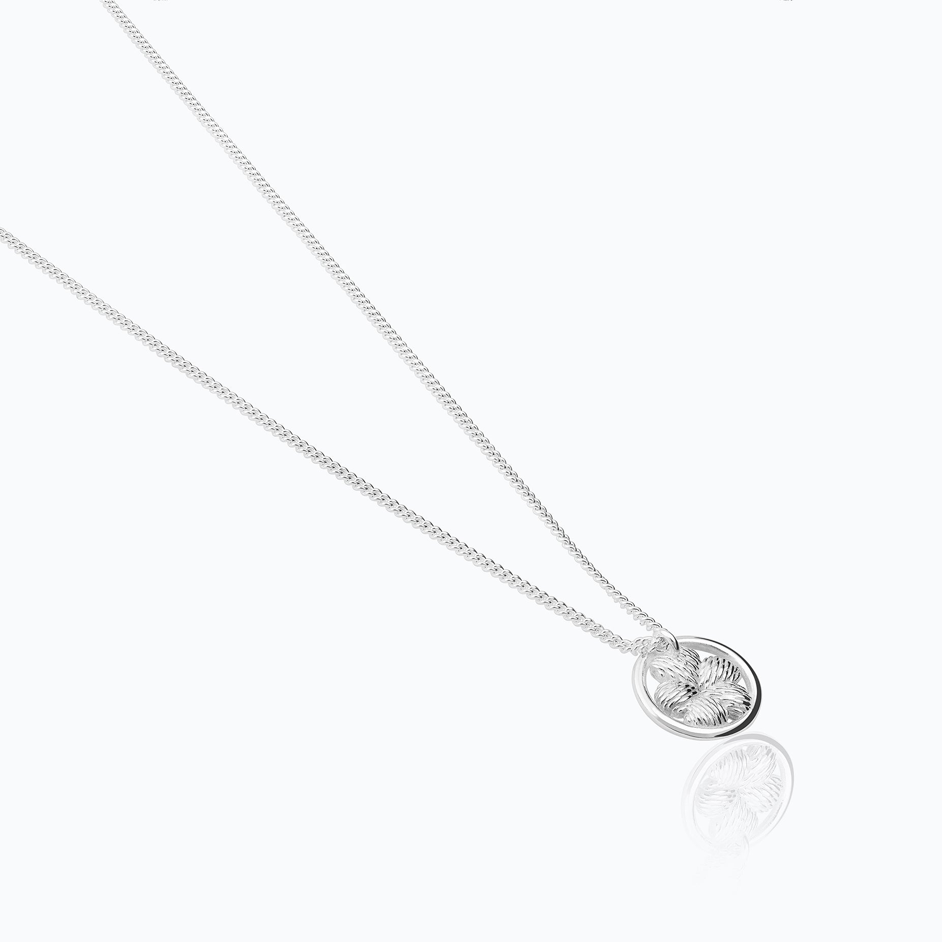 BORDADOS FLOWER BUTTON PENDANT