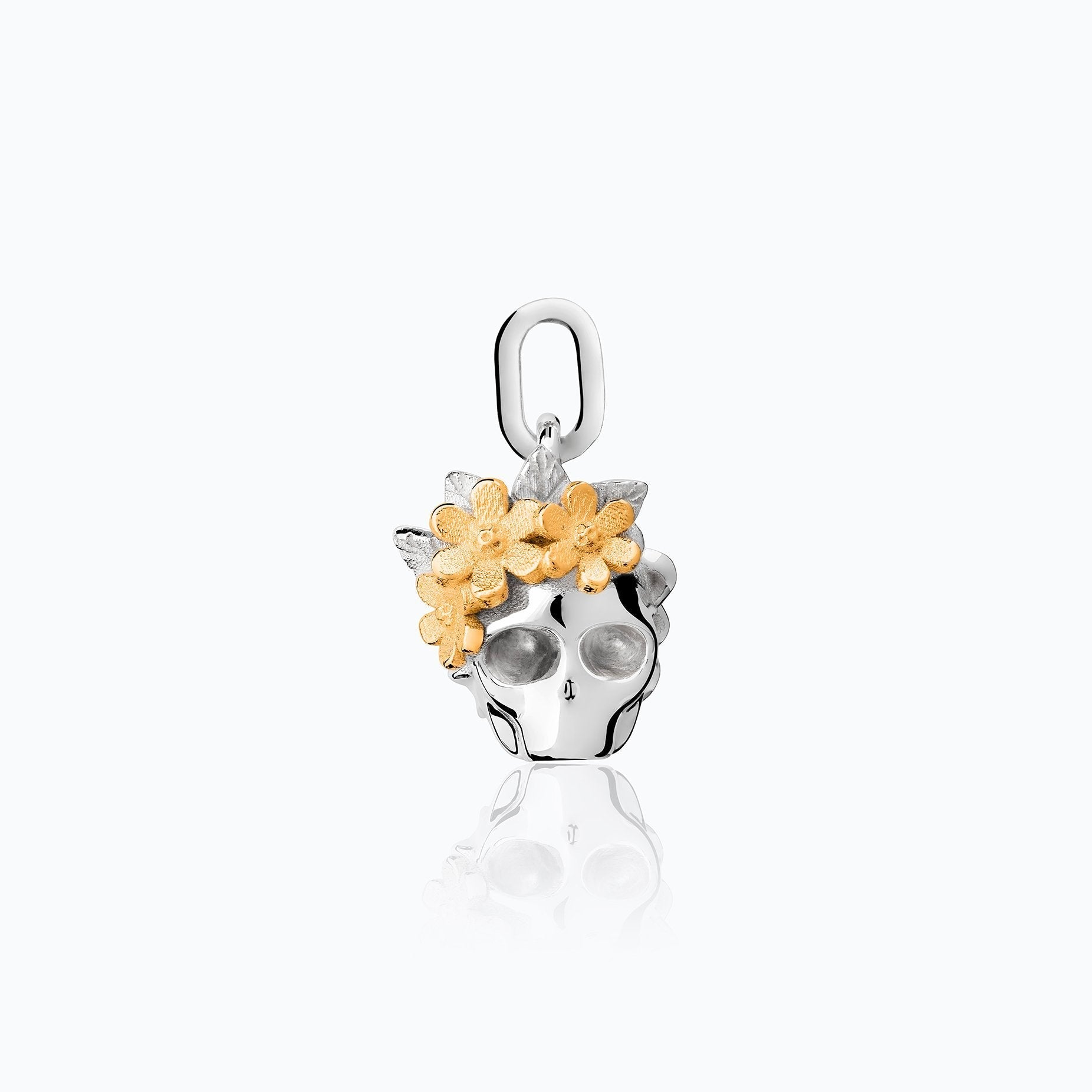 FLOWER SKULL CHARM