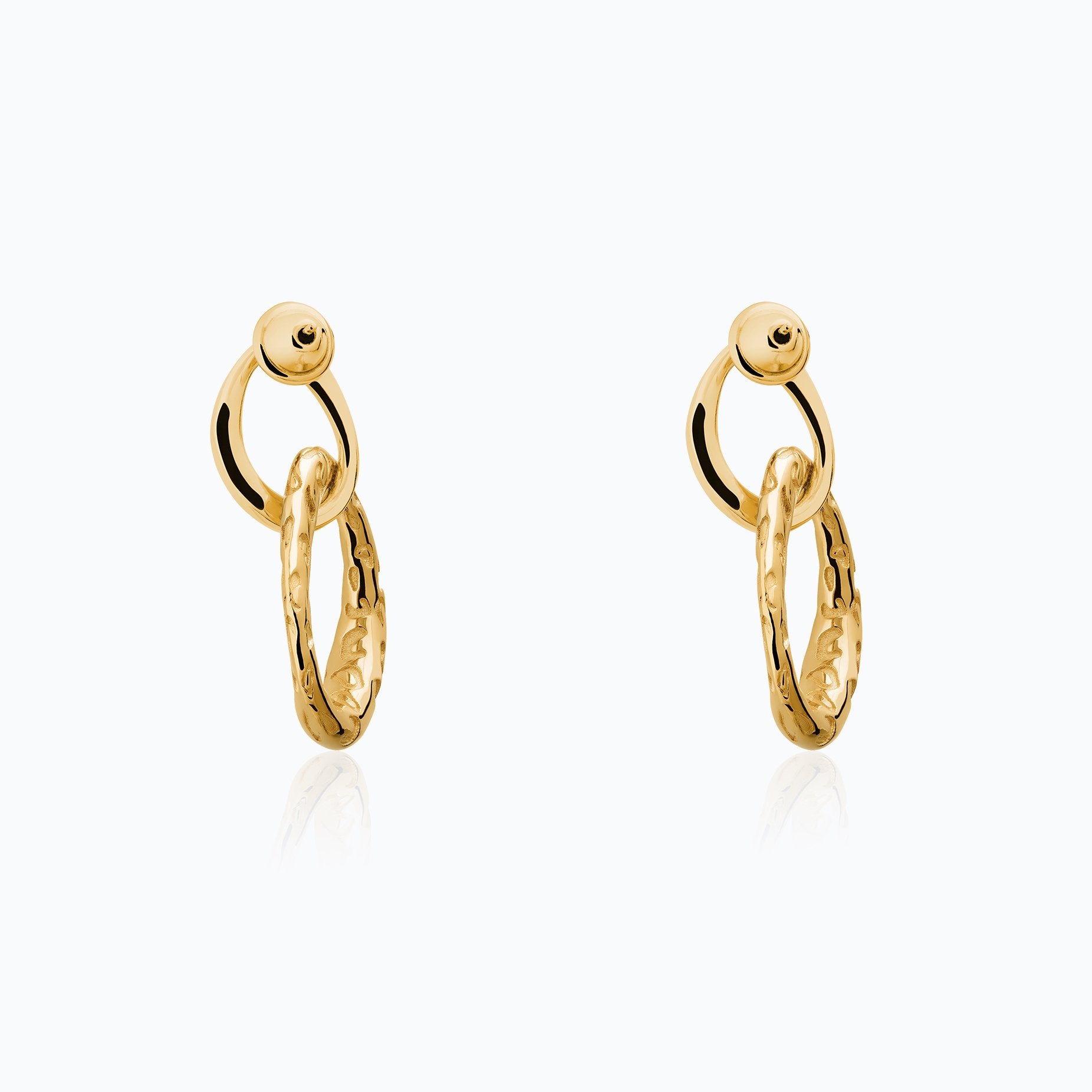 JAGUAR GOLD EARRINGS