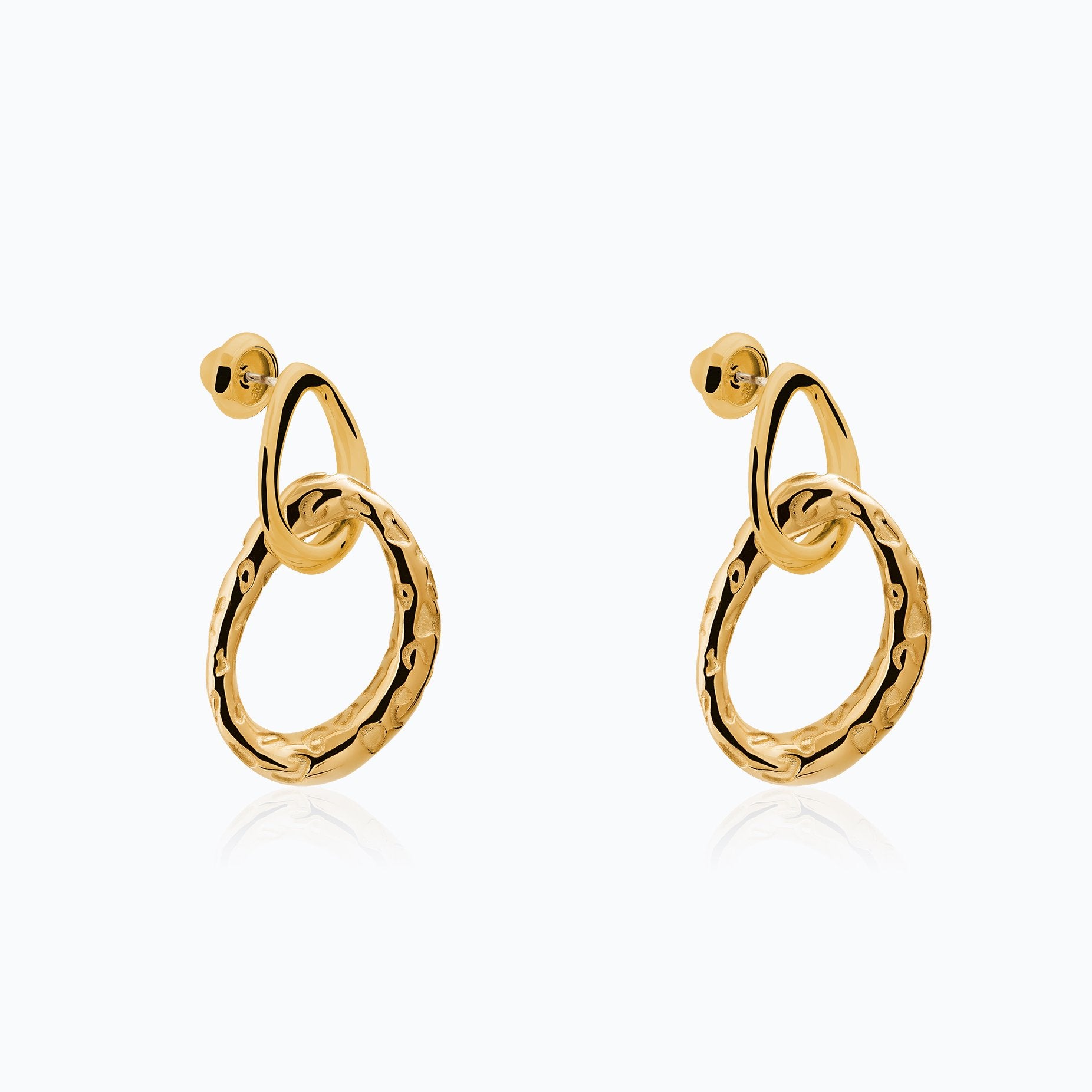 JAGUAR GOLD EARRINGS