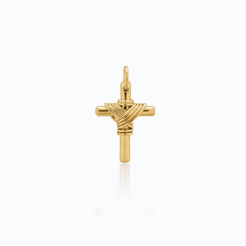 GREEK GOLD CROSS PENDANT