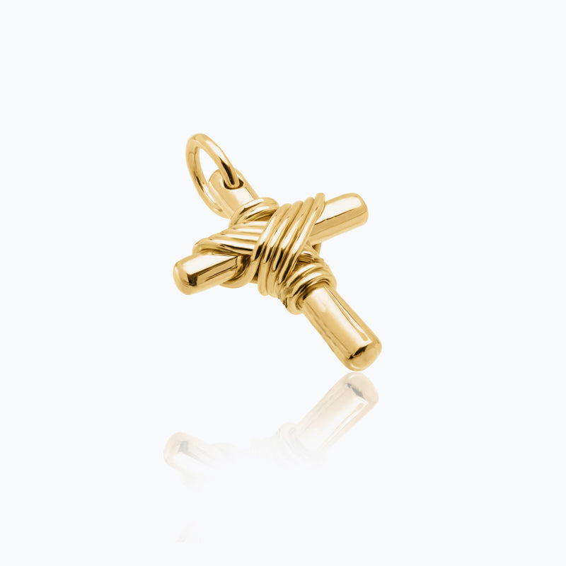 GREEK GOLD CROSS PENDANT