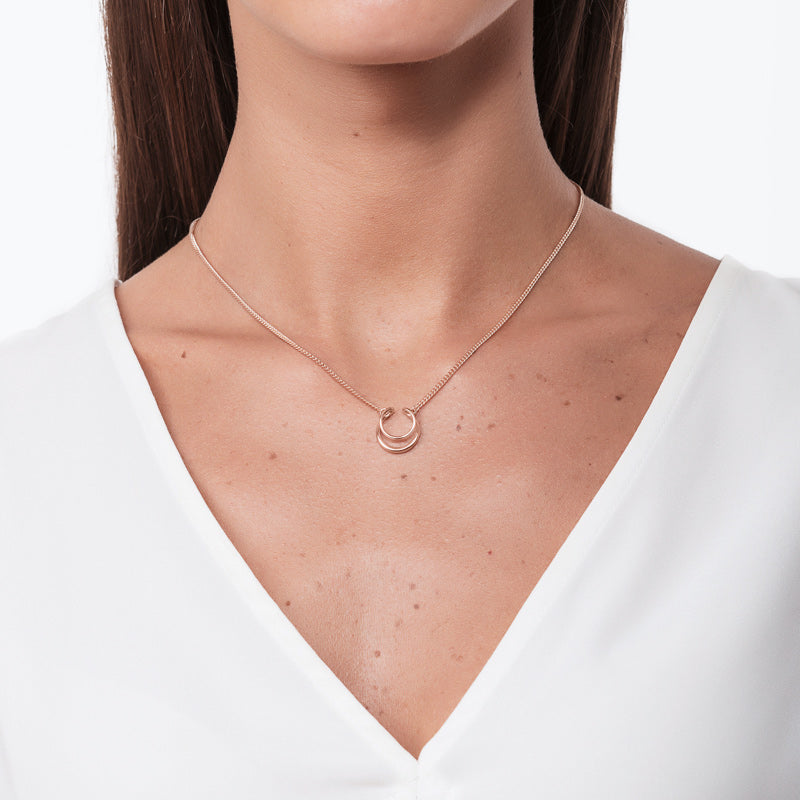 THREAD ROSE GOLD PENDANT