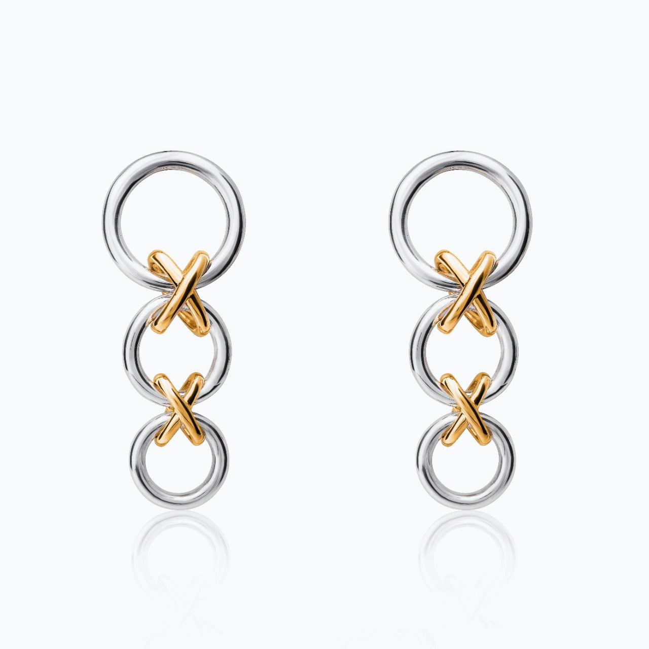 X LONG VERMEIL EARRINGS