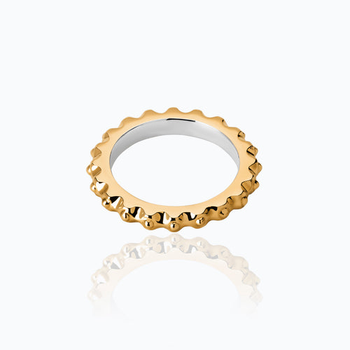XOCOLATE NONPAREILS VERMEIL RING