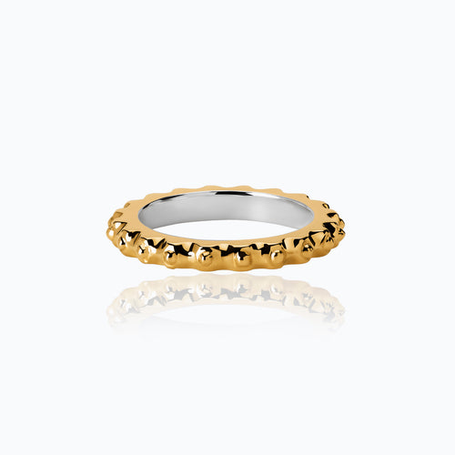 XOCOLATE NONPAREILS VERMEIL RING
