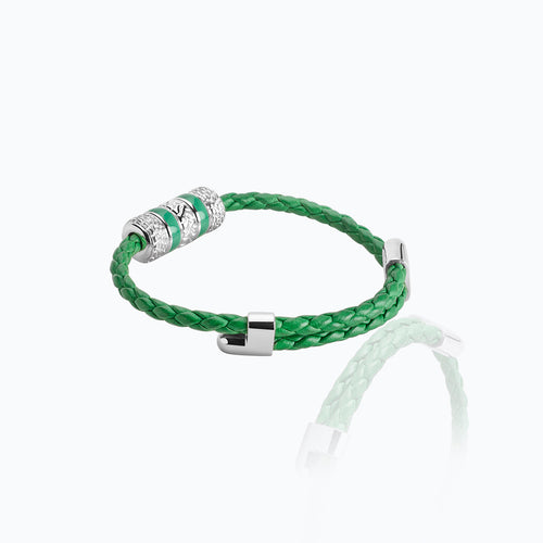 #TANERACING® FIVE WHEELS GREEN BRACELET
